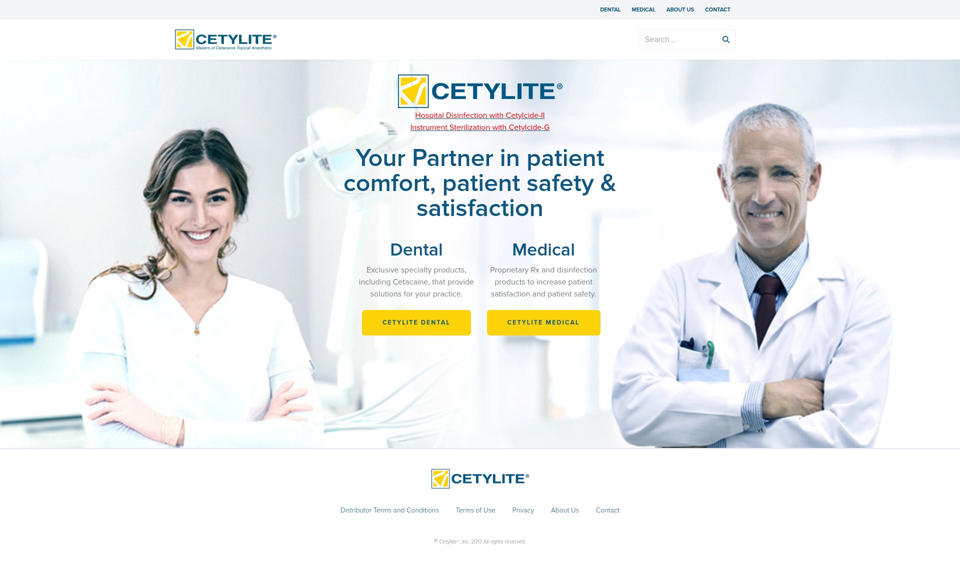 Screenshot of cetylite.com