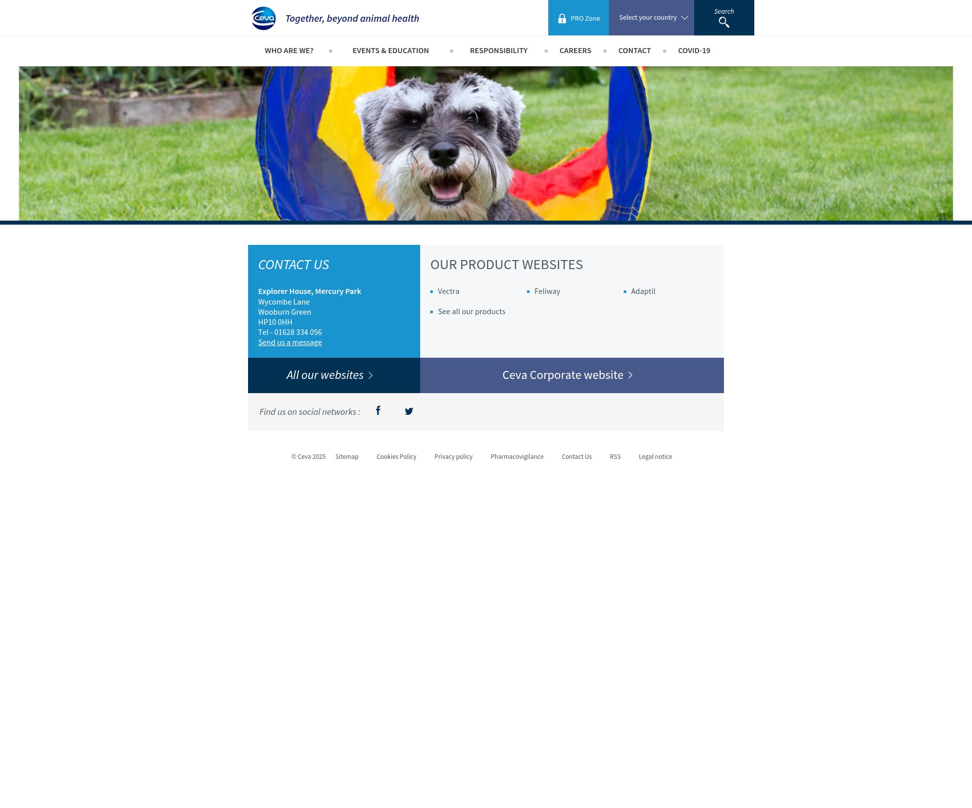 Screenshot of ceva.co.uk