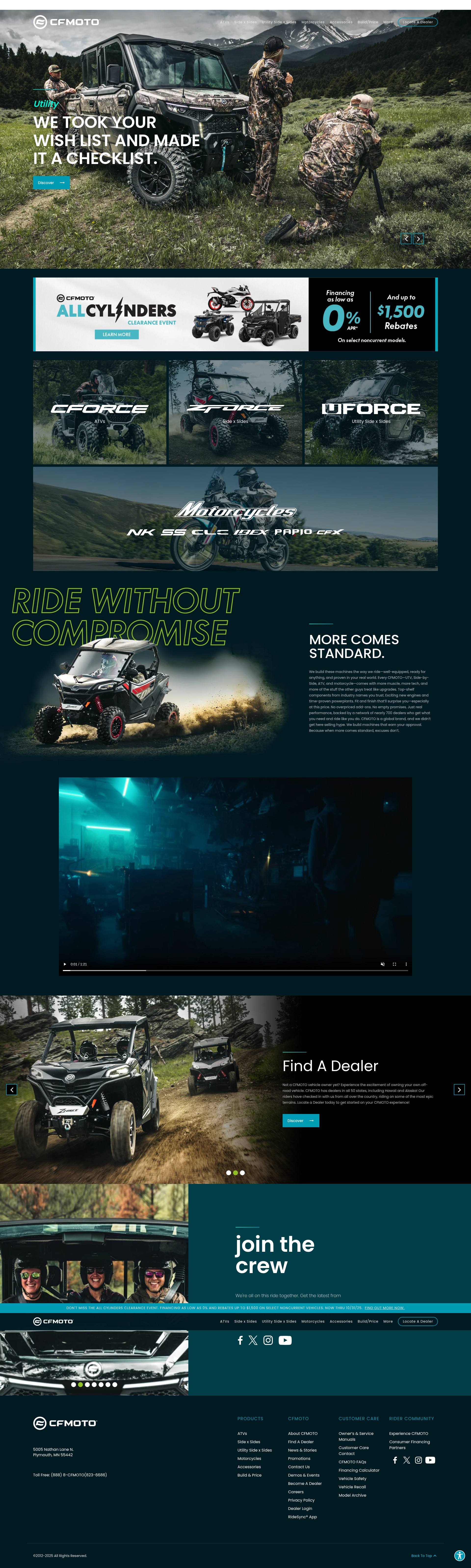 Screenshot of cfmotousa.com