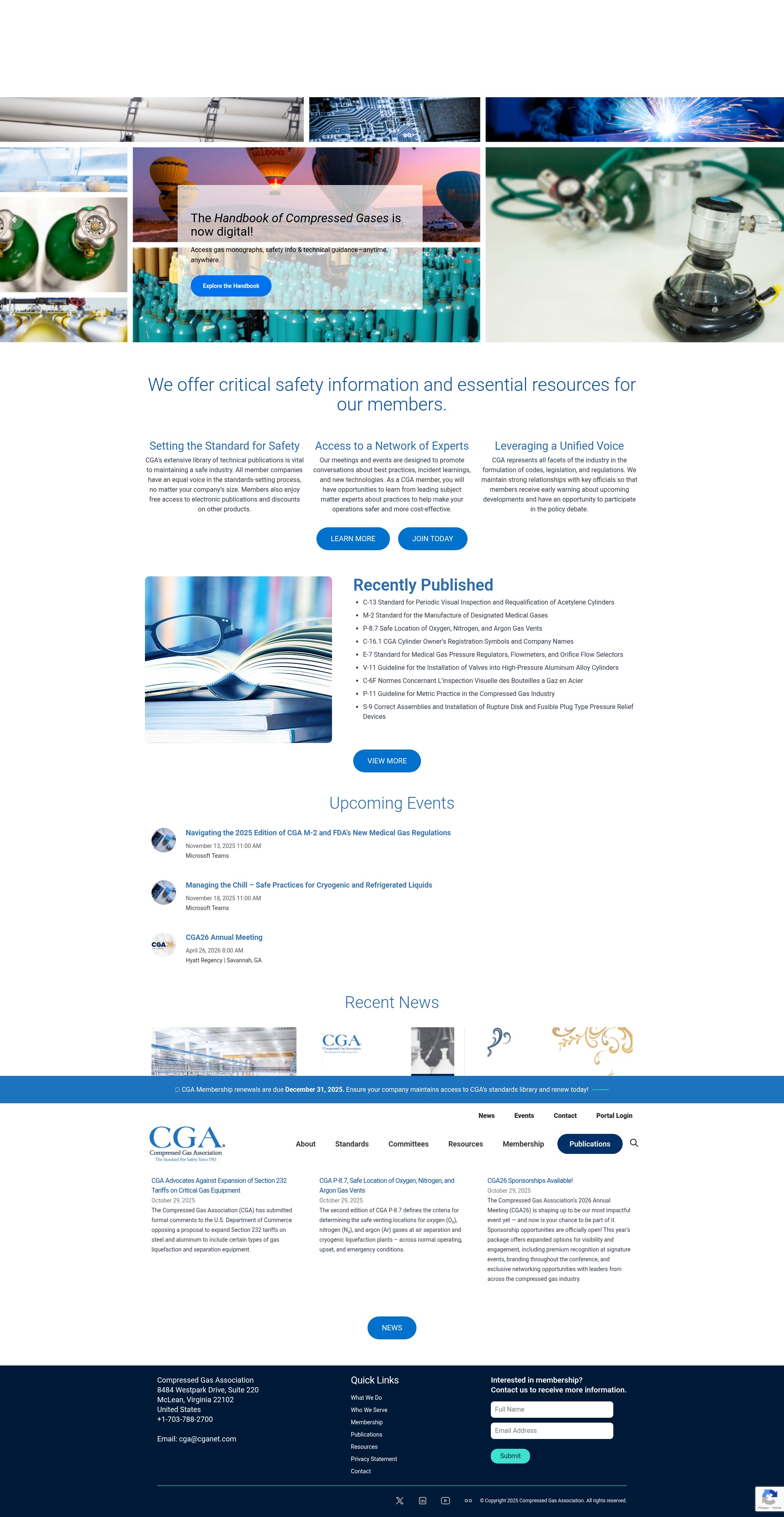 Screenshot of cganet.com