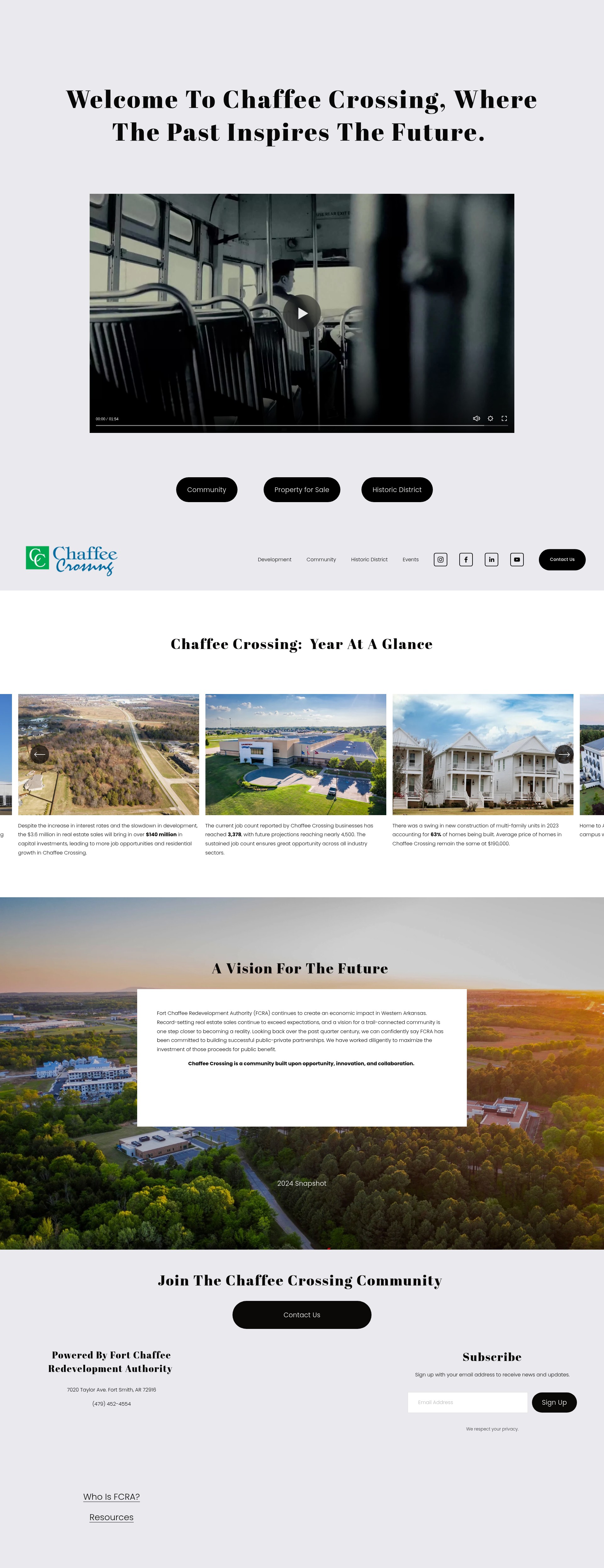 Screenshot of chaffeecrossing.com