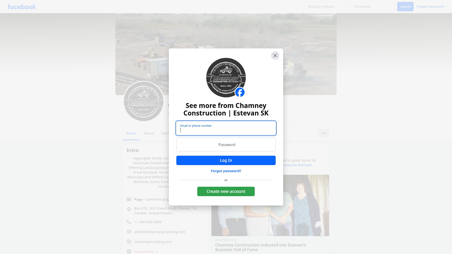 Screenshot of chamneycrushing.com