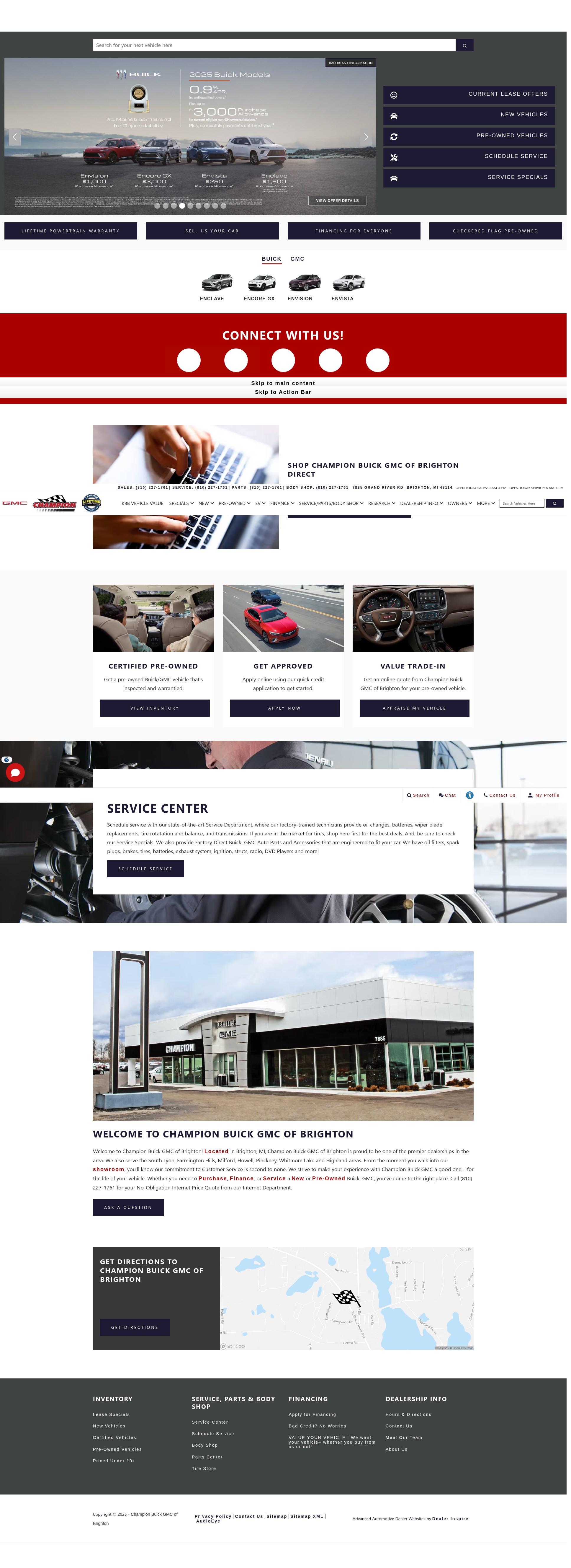 Screenshot of championgmcbuick.com