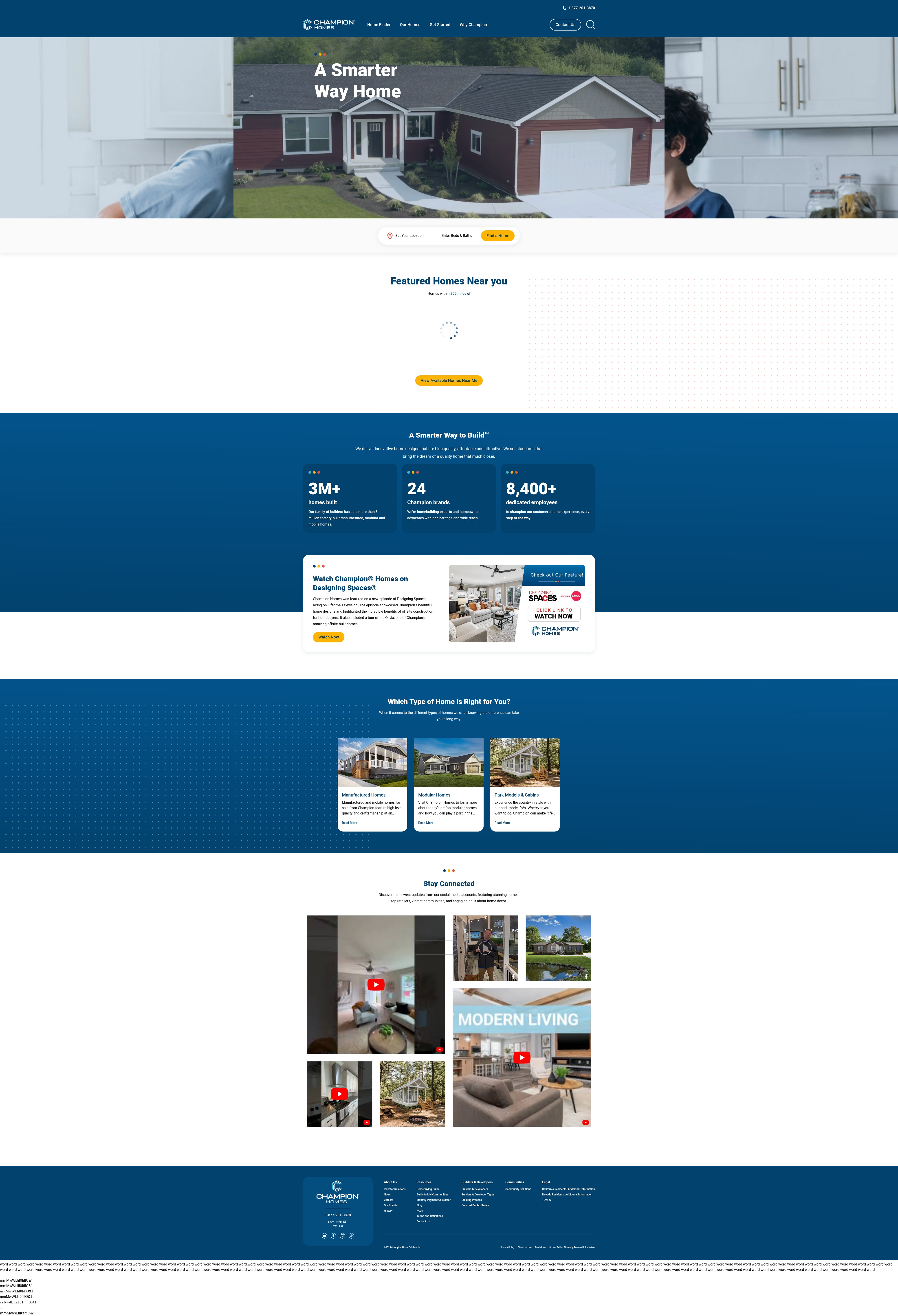 Screenshot of championhomes.com