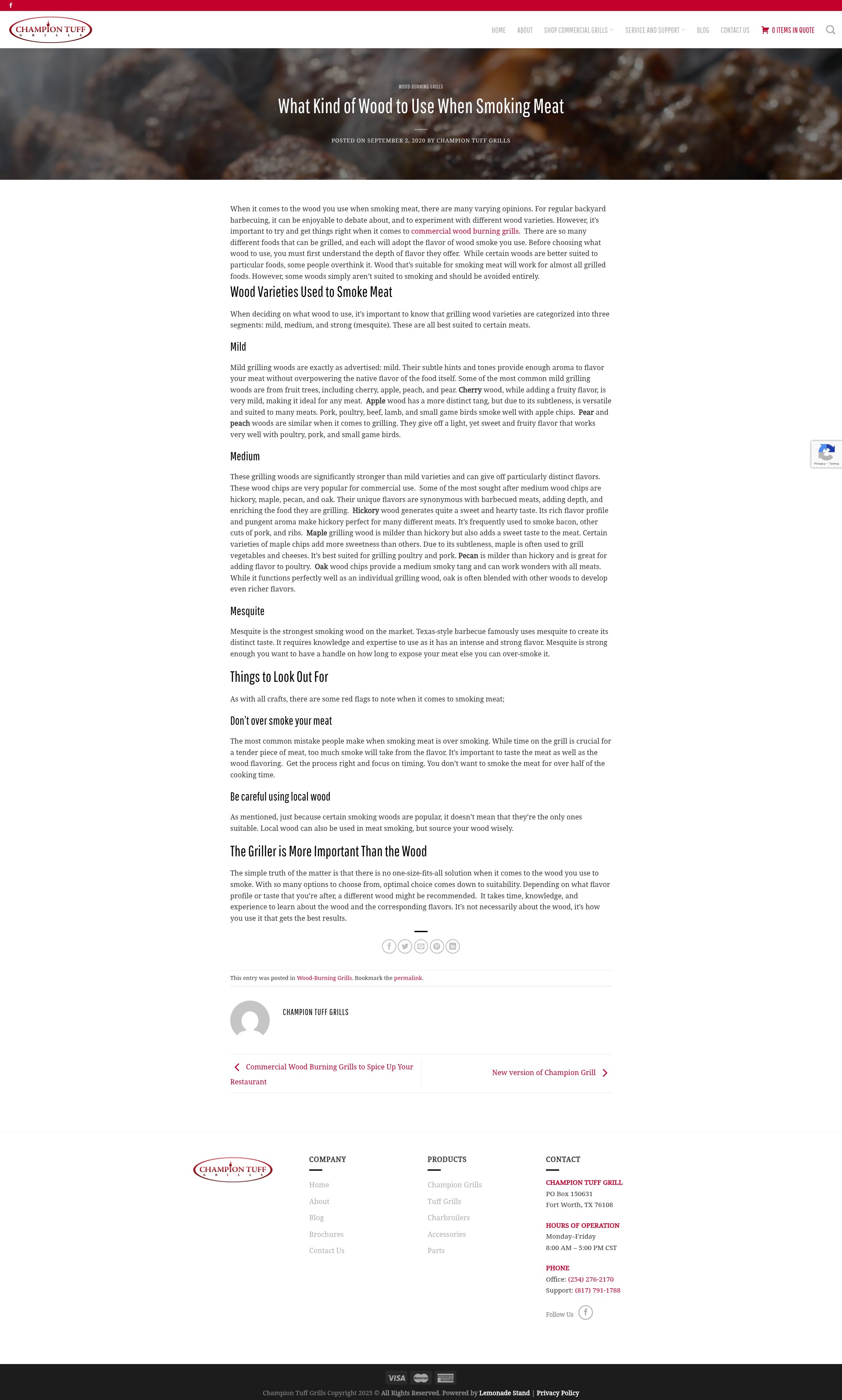 Screenshot of championtuffgrills.com
