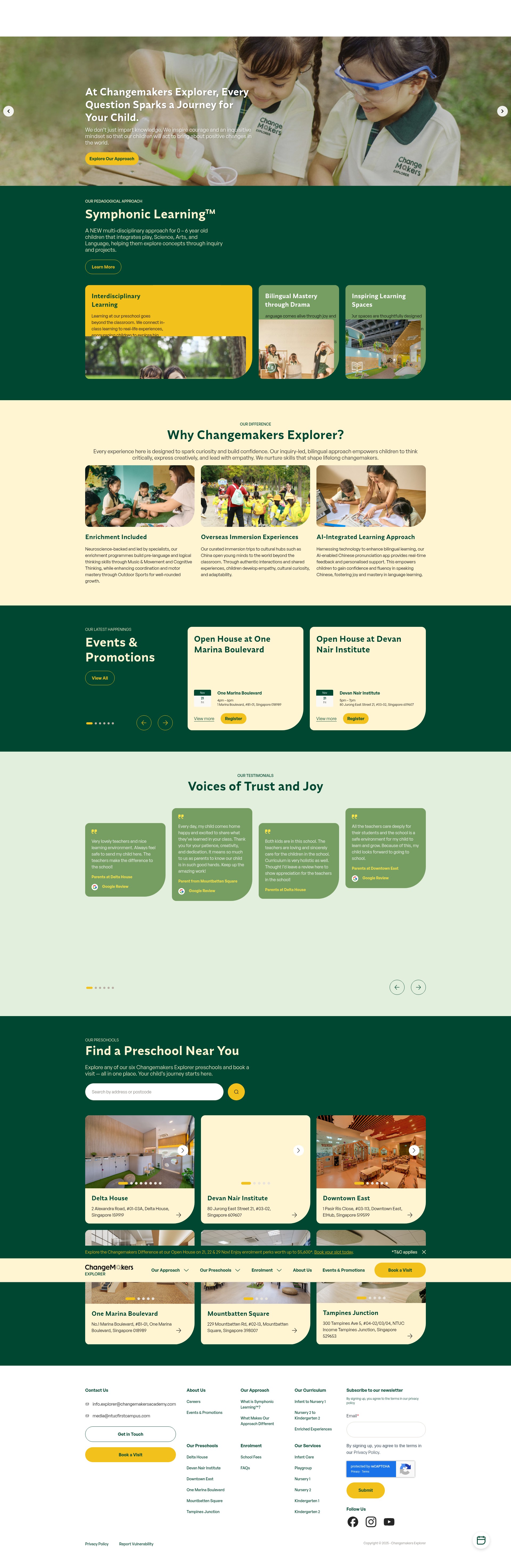 Screenshot of changemakersacademy.com