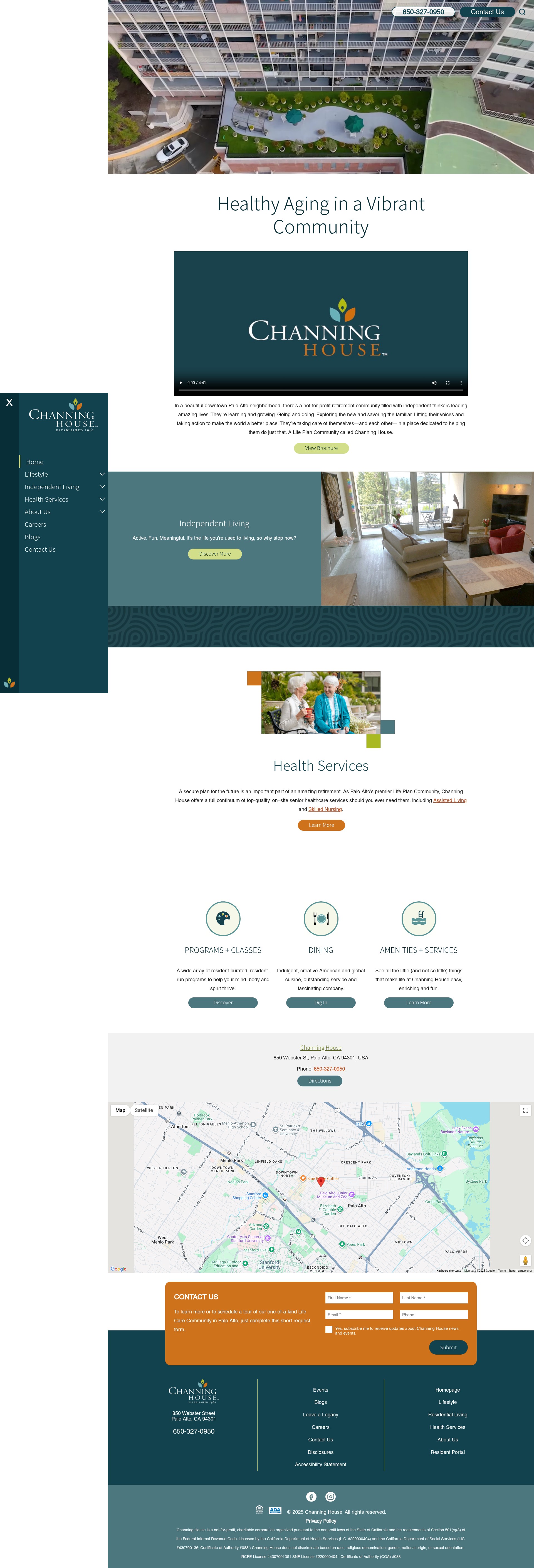 Screenshot of channinghouse.org