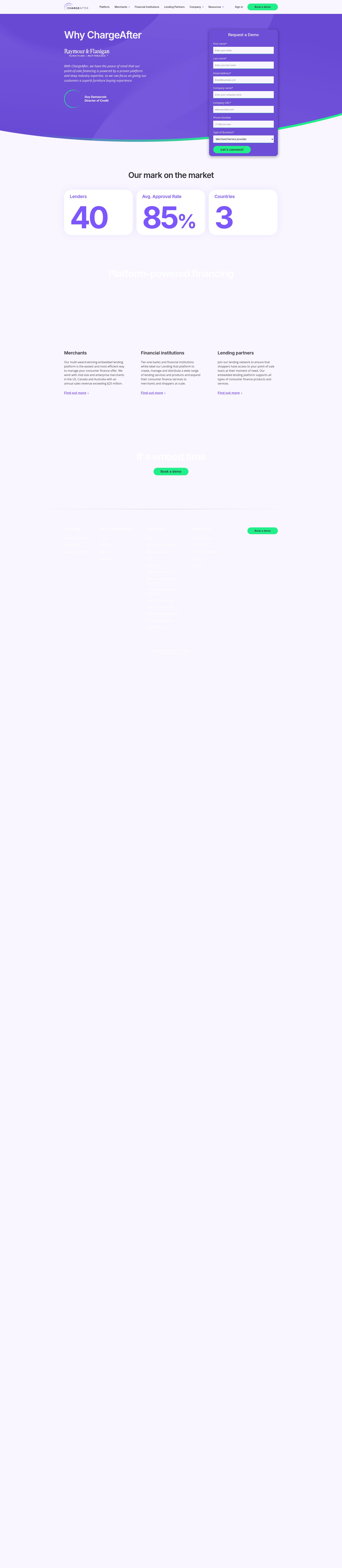 Screenshot of chargeafter.com