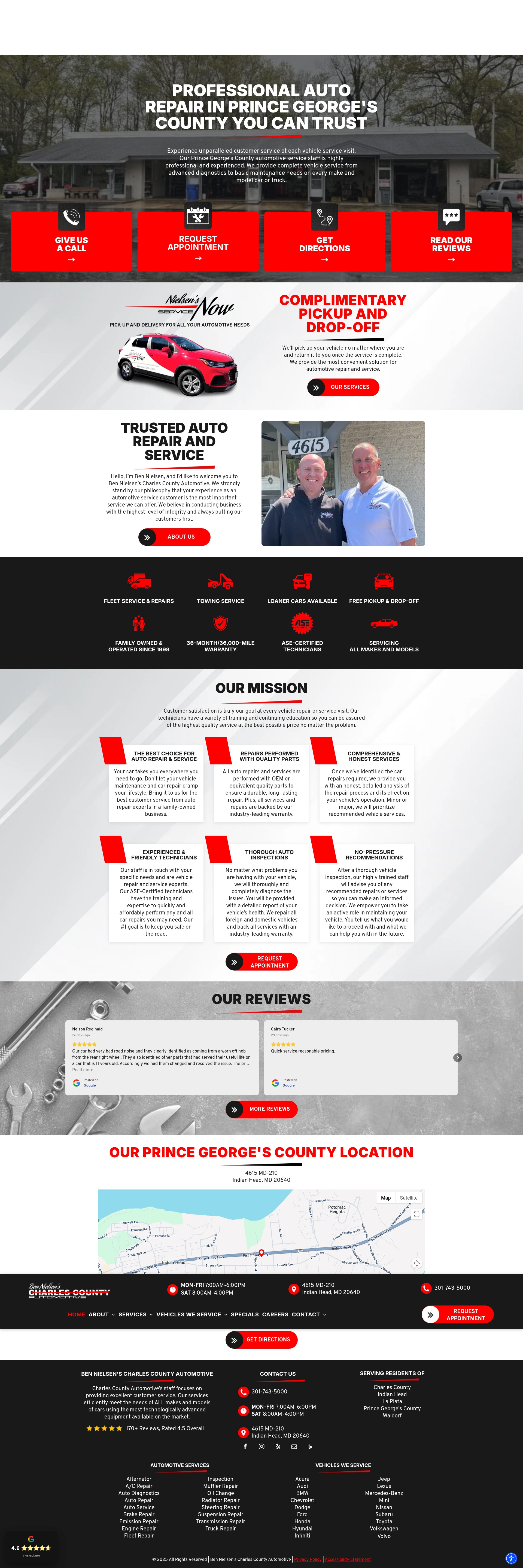 Screenshot of charlescountyautomotive.com