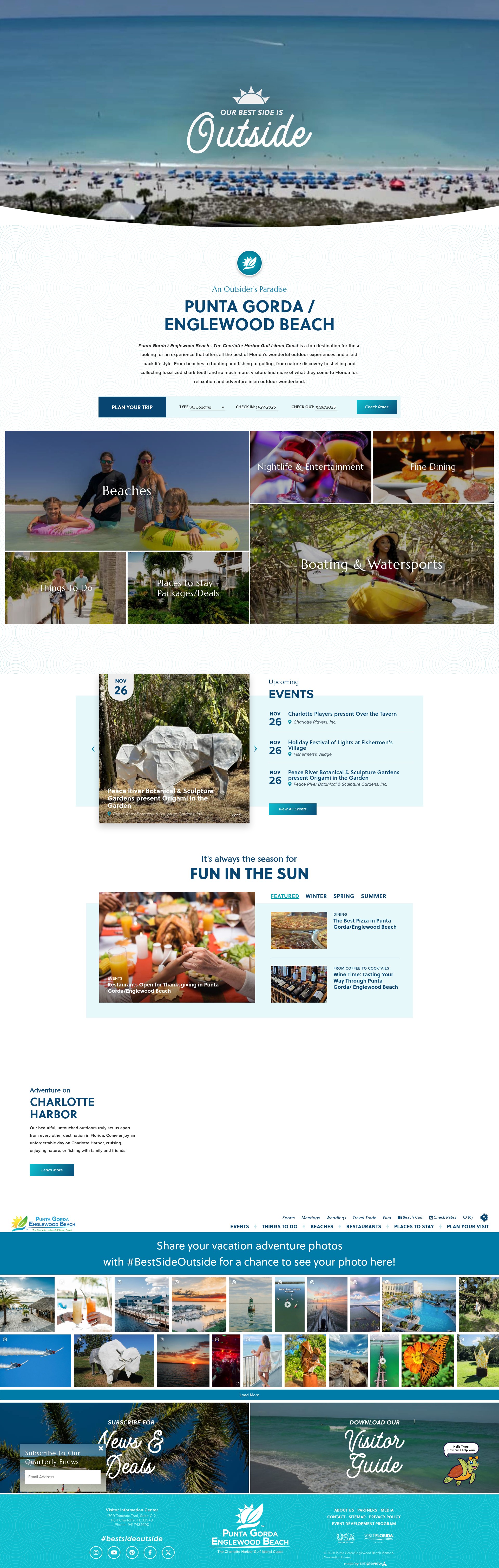 Screenshot of charlotteharbortravel.com