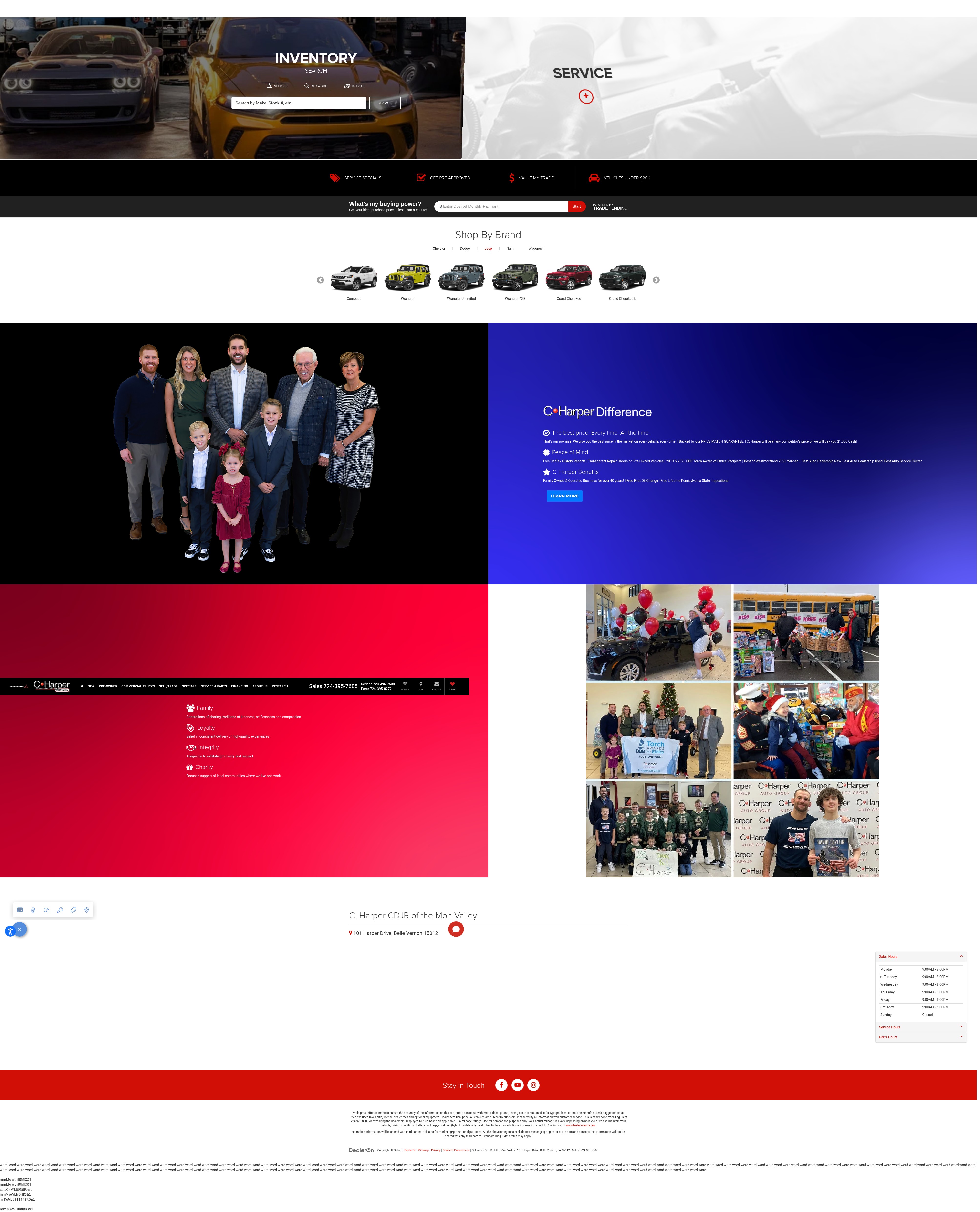 Screenshot of charpermonvalleycdjr.com
