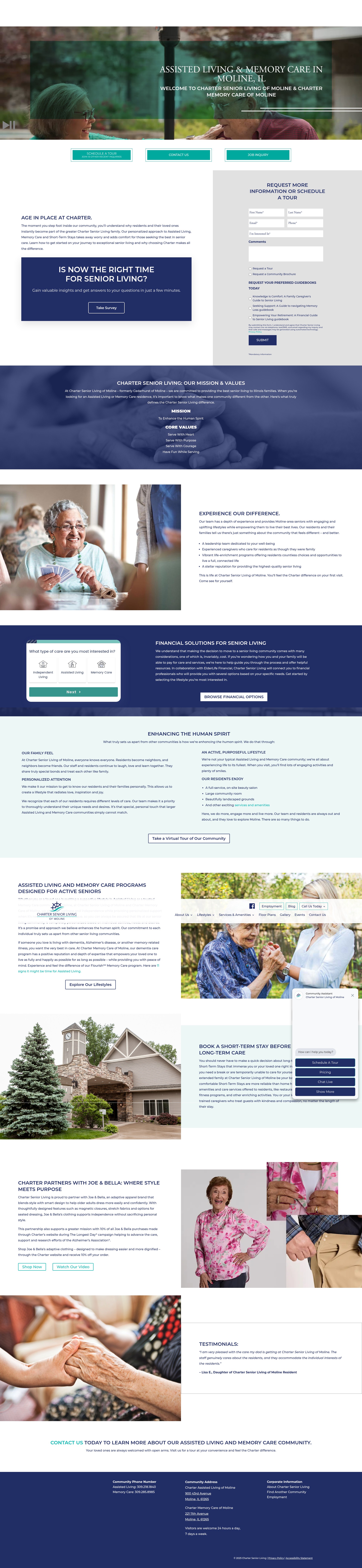 Screenshot of charterofmoline.com