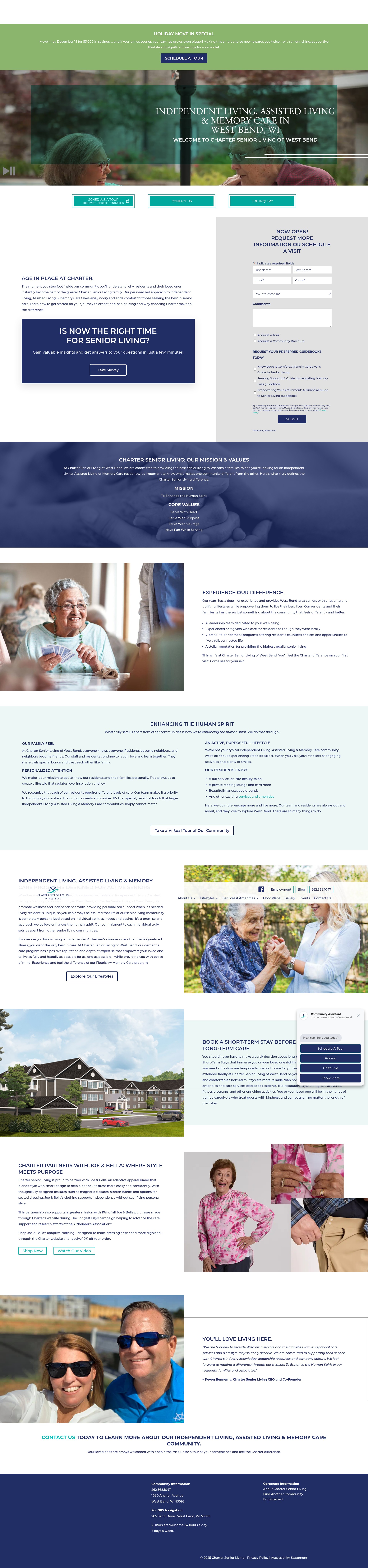 Screenshot of charterofwestbend.com