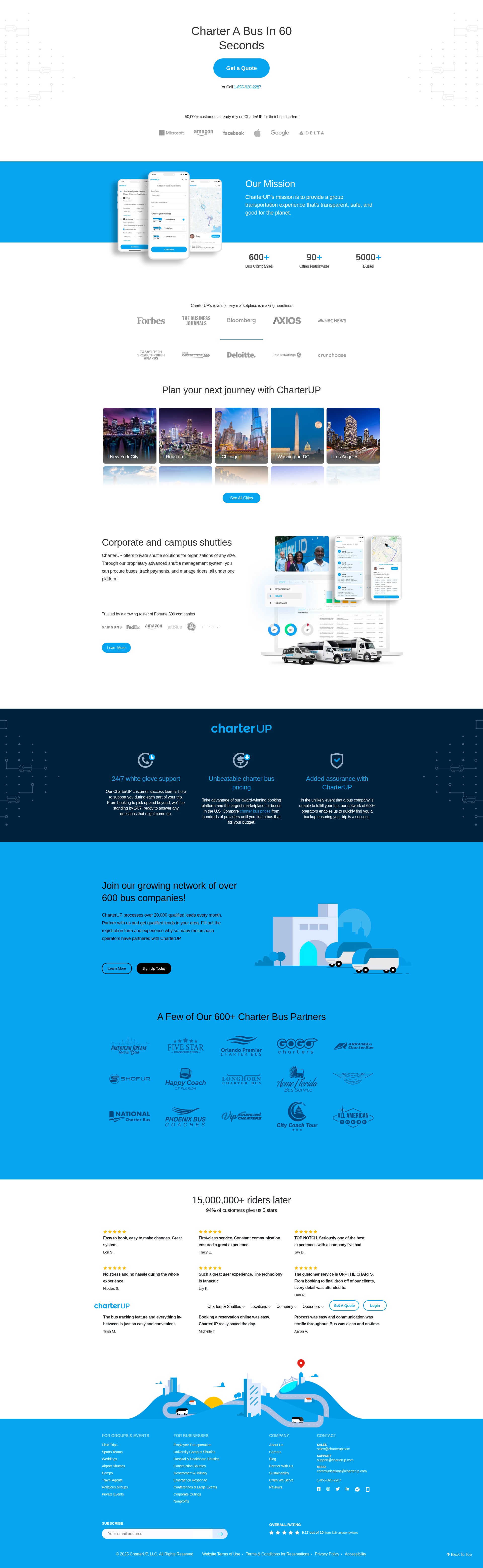 Screenshot of charterup.com