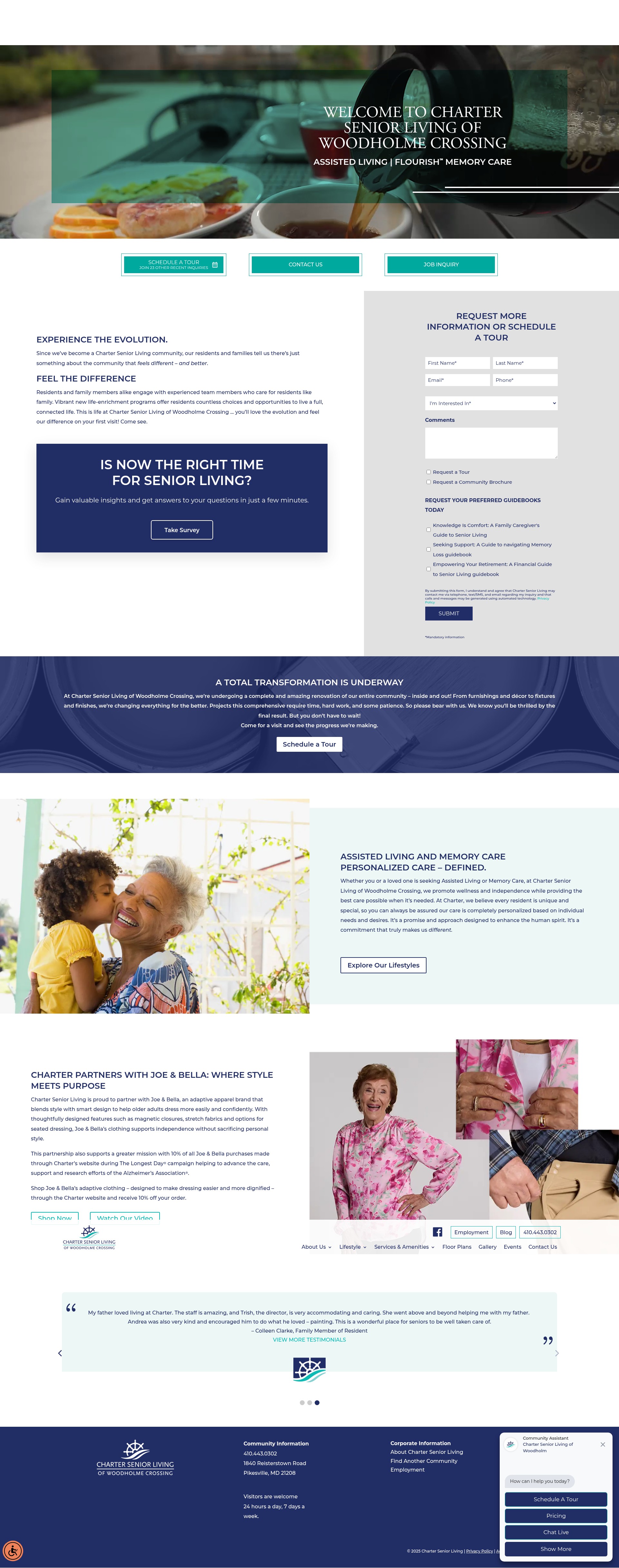 Screenshot of charterwoodholmecrossing.com