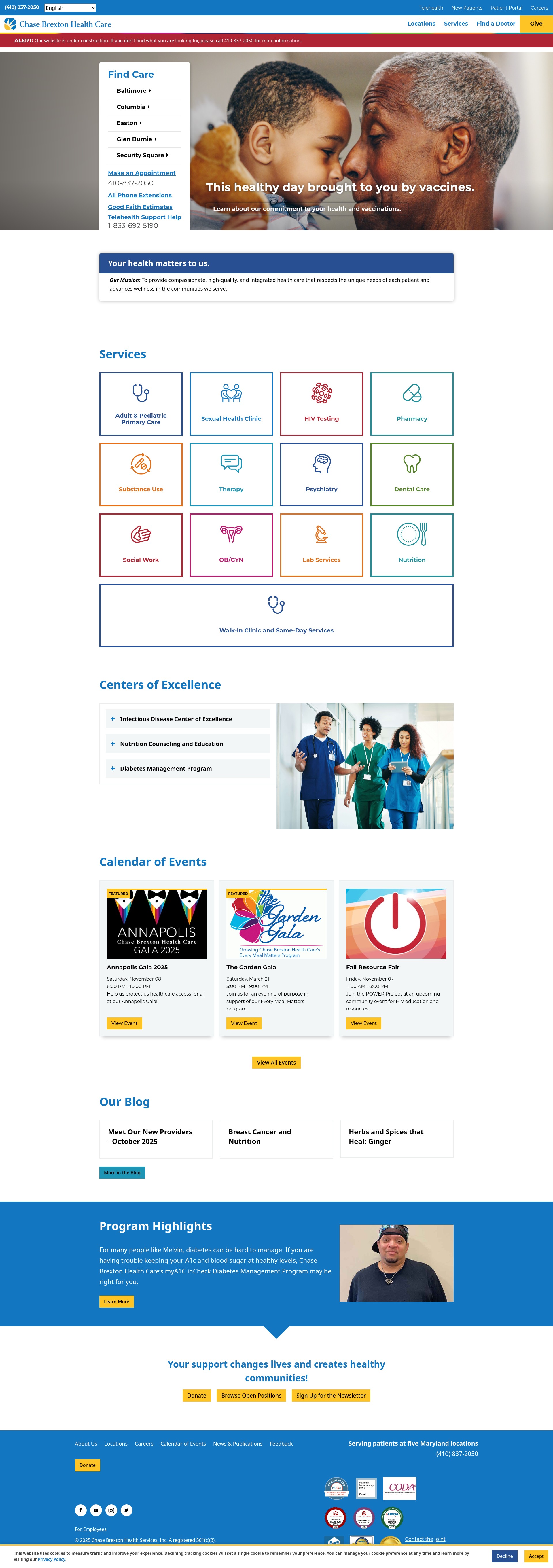 Screenshot of chasebrexton.org