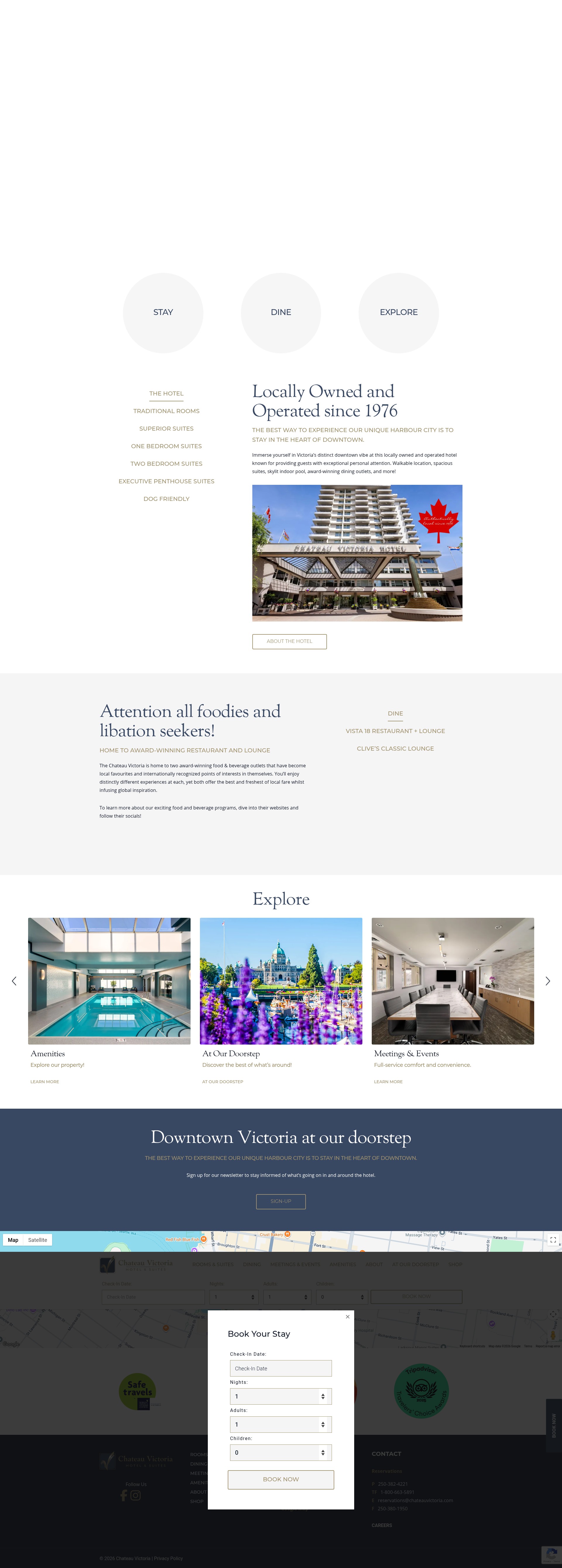 Screenshot of chateauvictoria.com