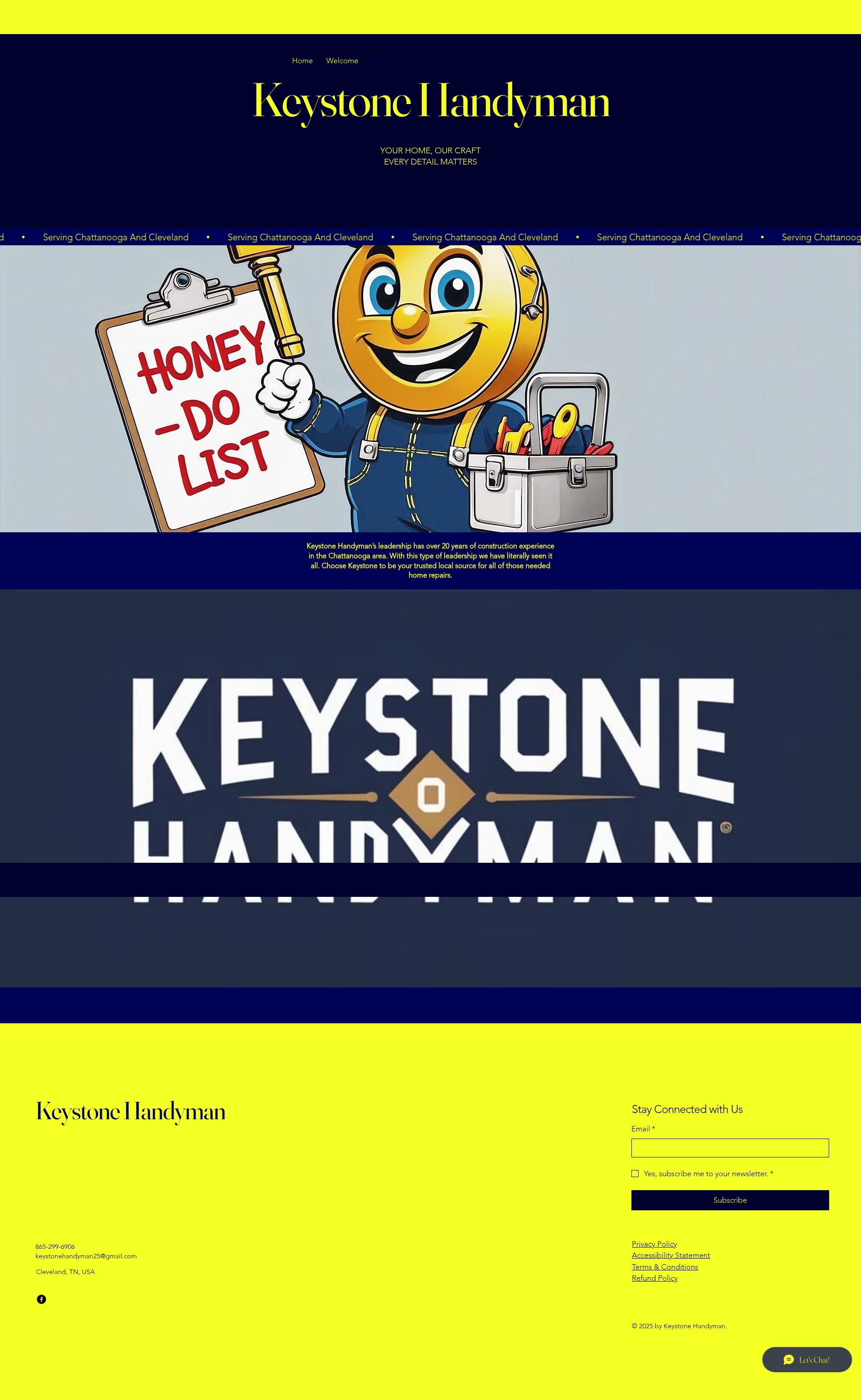 Screenshot of chattanoogahandymen.com