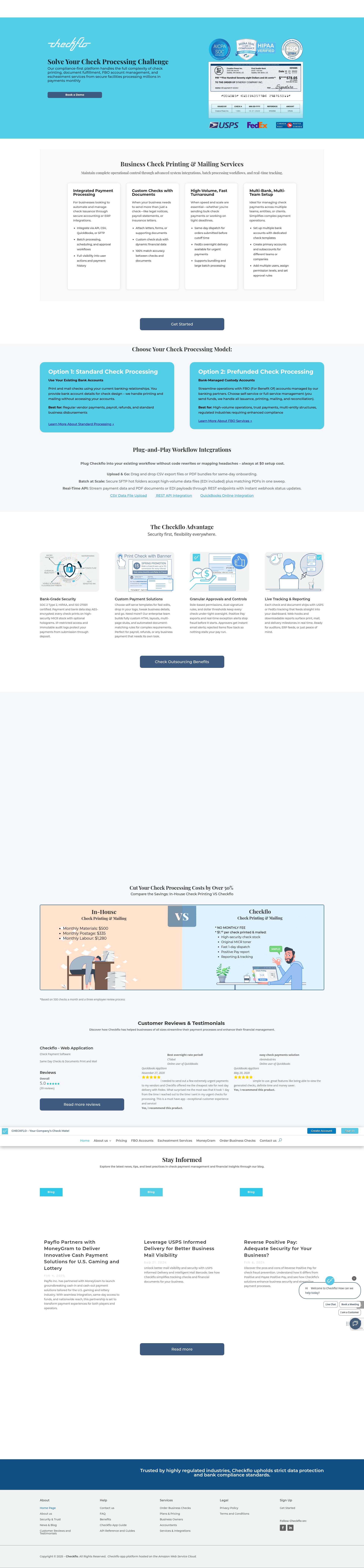Screenshot of checkflo.com
