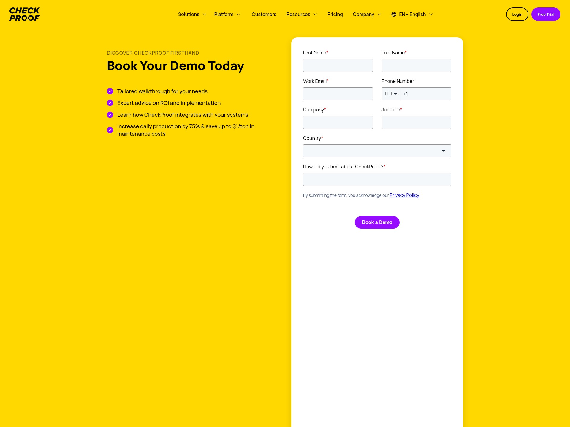 Screenshot of checkproof.com