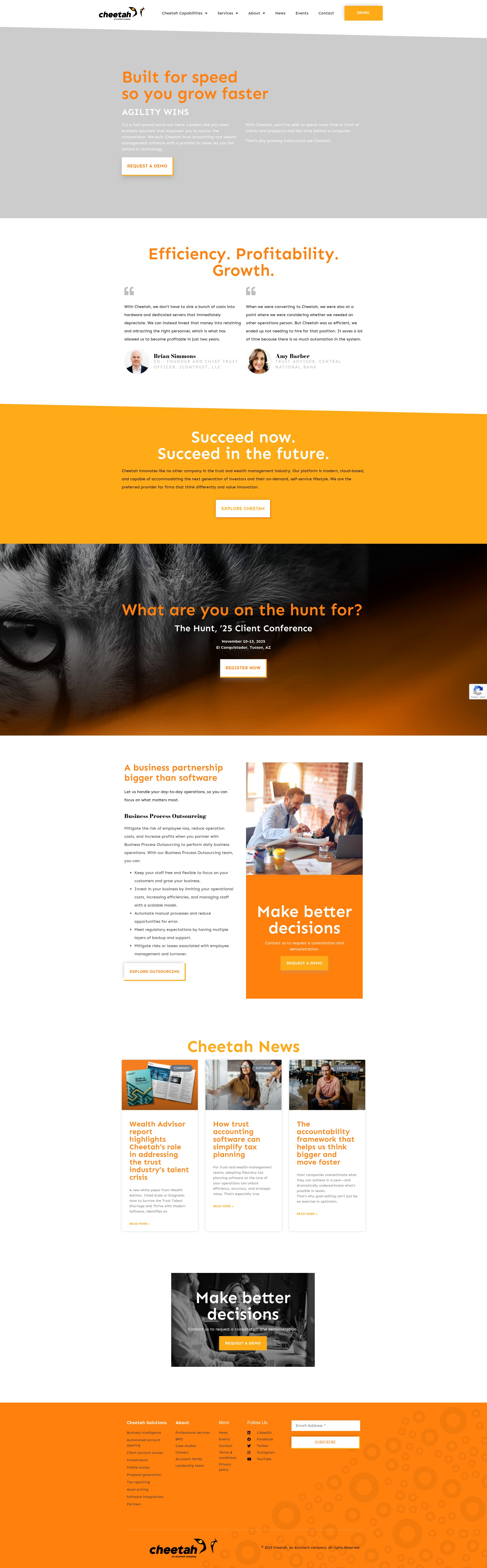 Screenshot of cheetahinc.com
