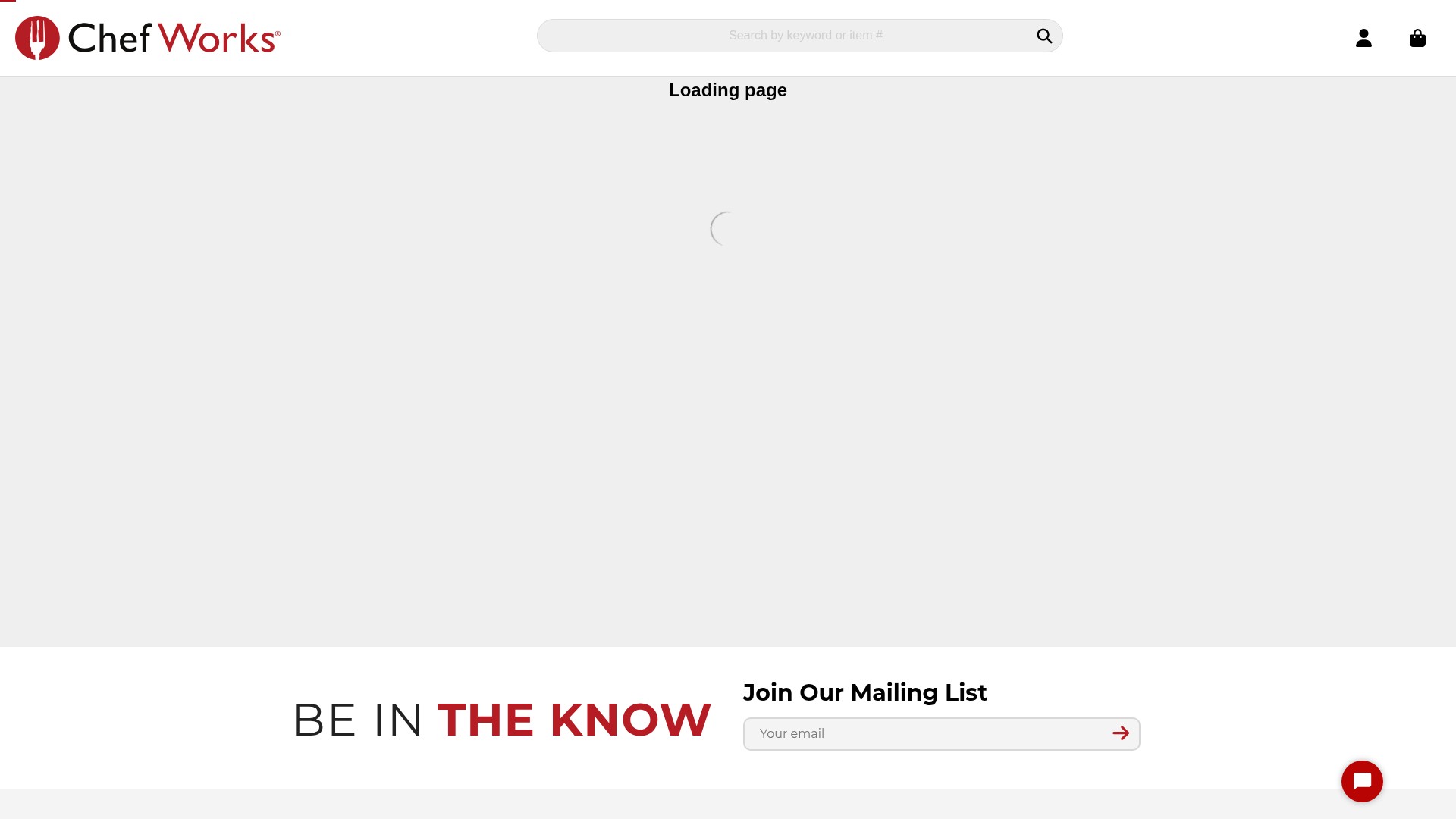 Screenshot of chefworks.com