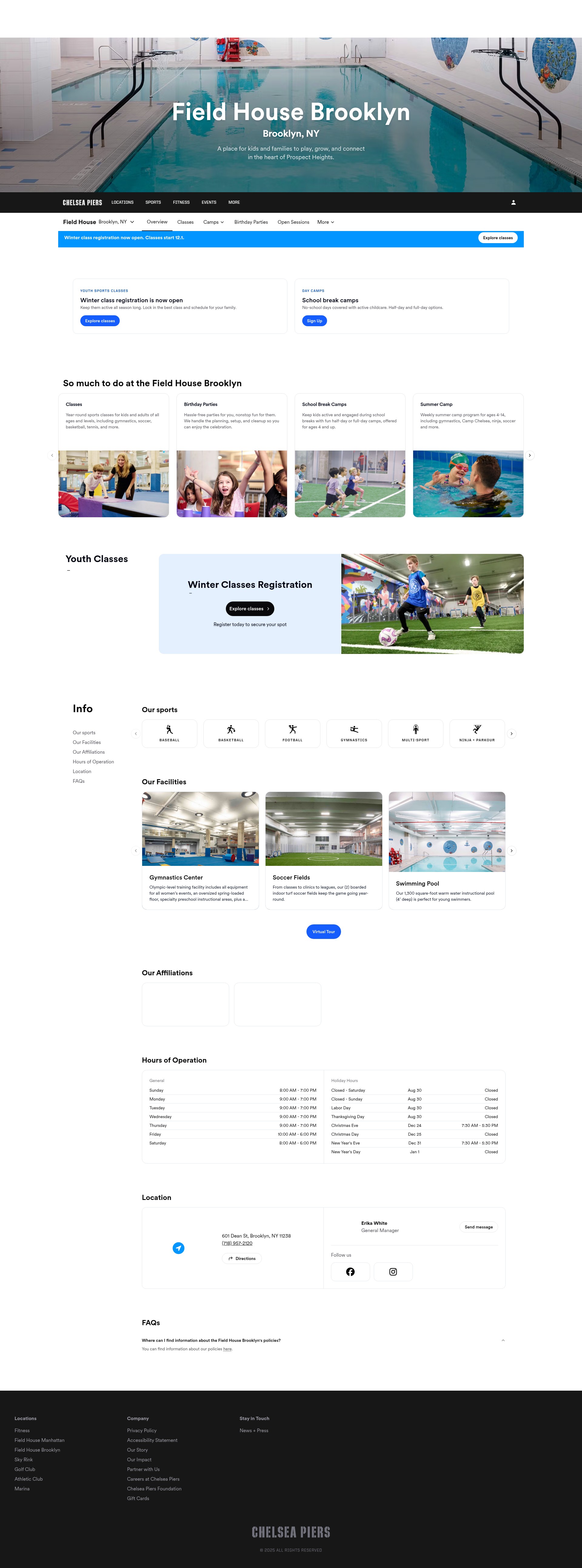 Screenshot of chelseapiers.com