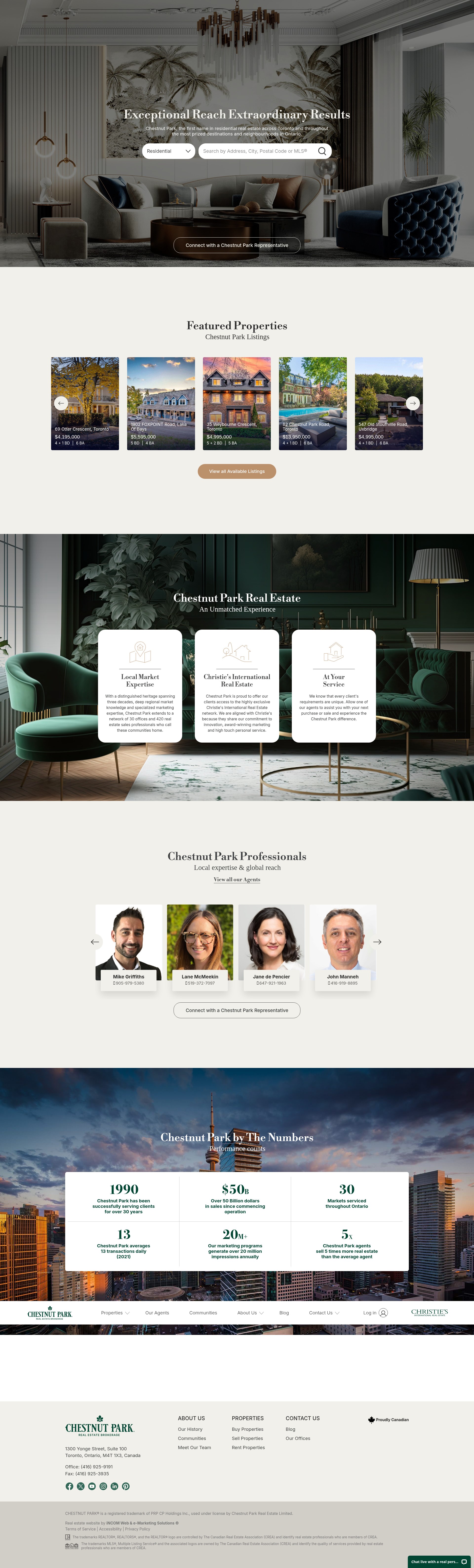 Screenshot of chestnutpark.com