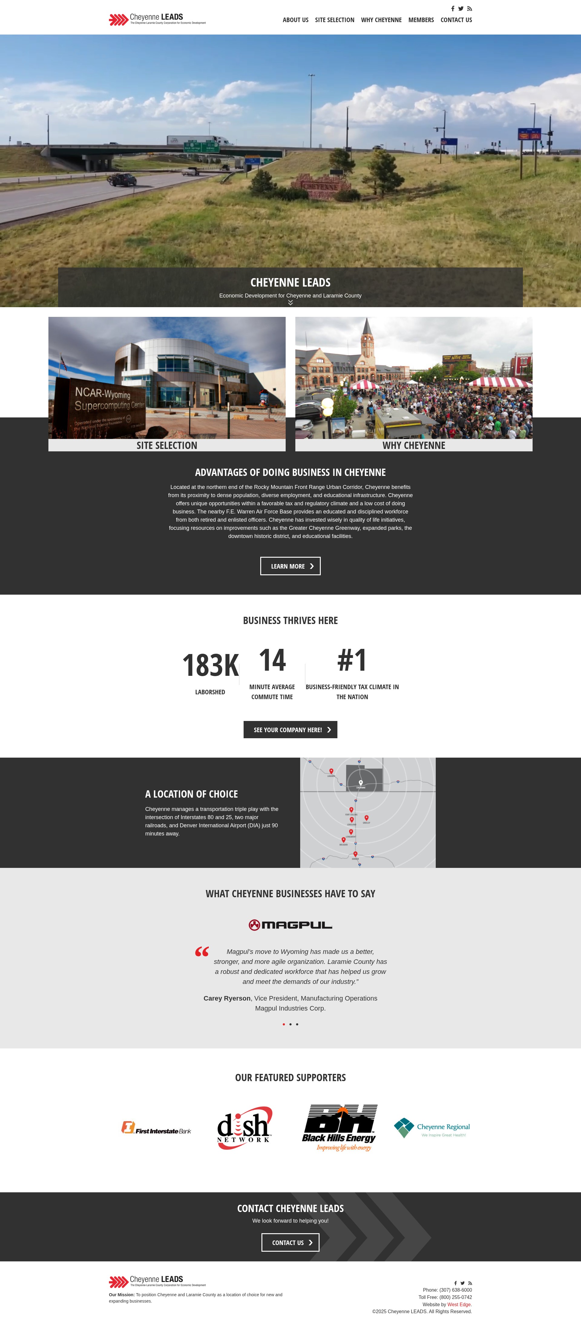 Screenshot of cheyenneleads.org