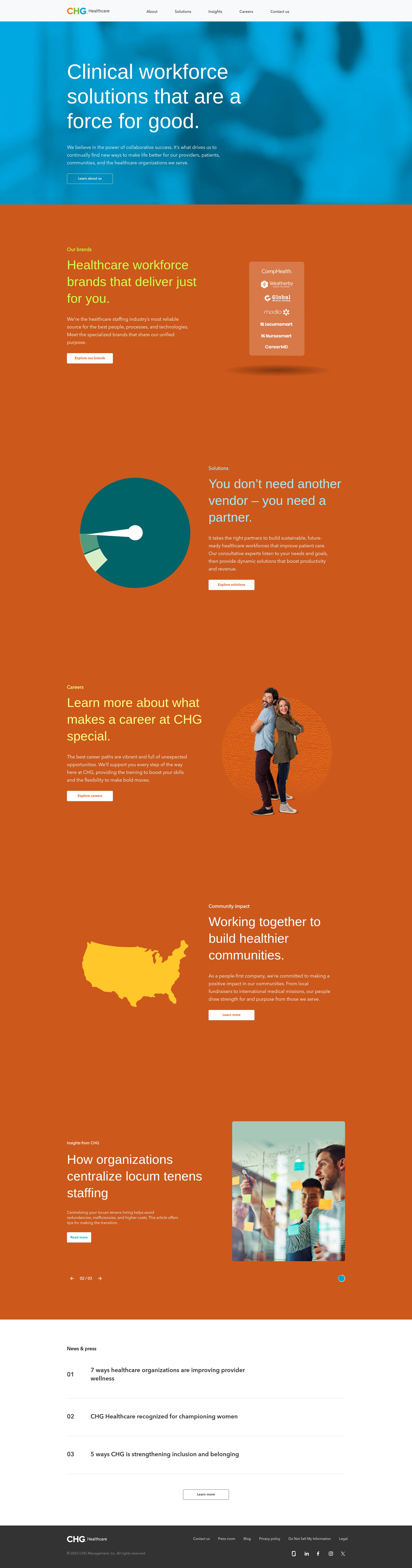 Screenshot of chghealthcare.com