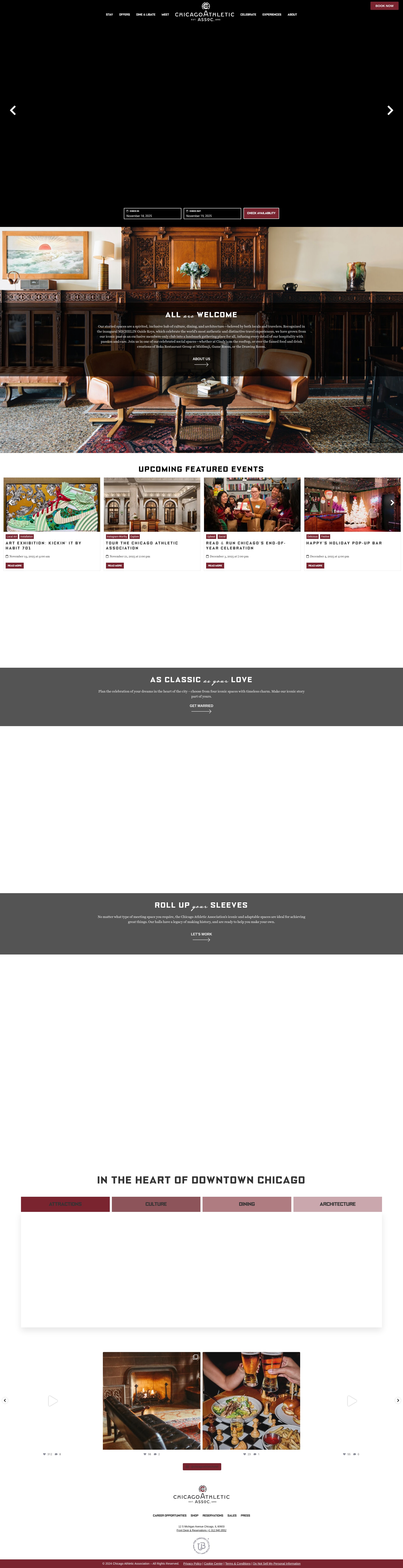 Screenshot of chicagoathletichotel.com