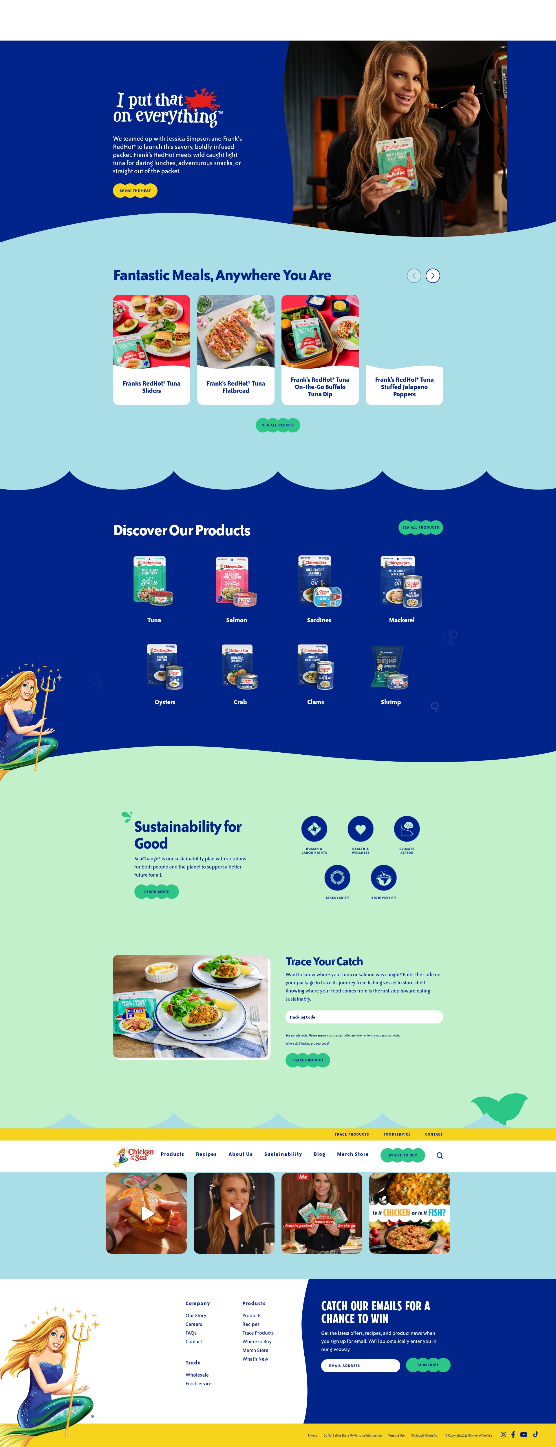 Screenshot of chickenofthesea.com