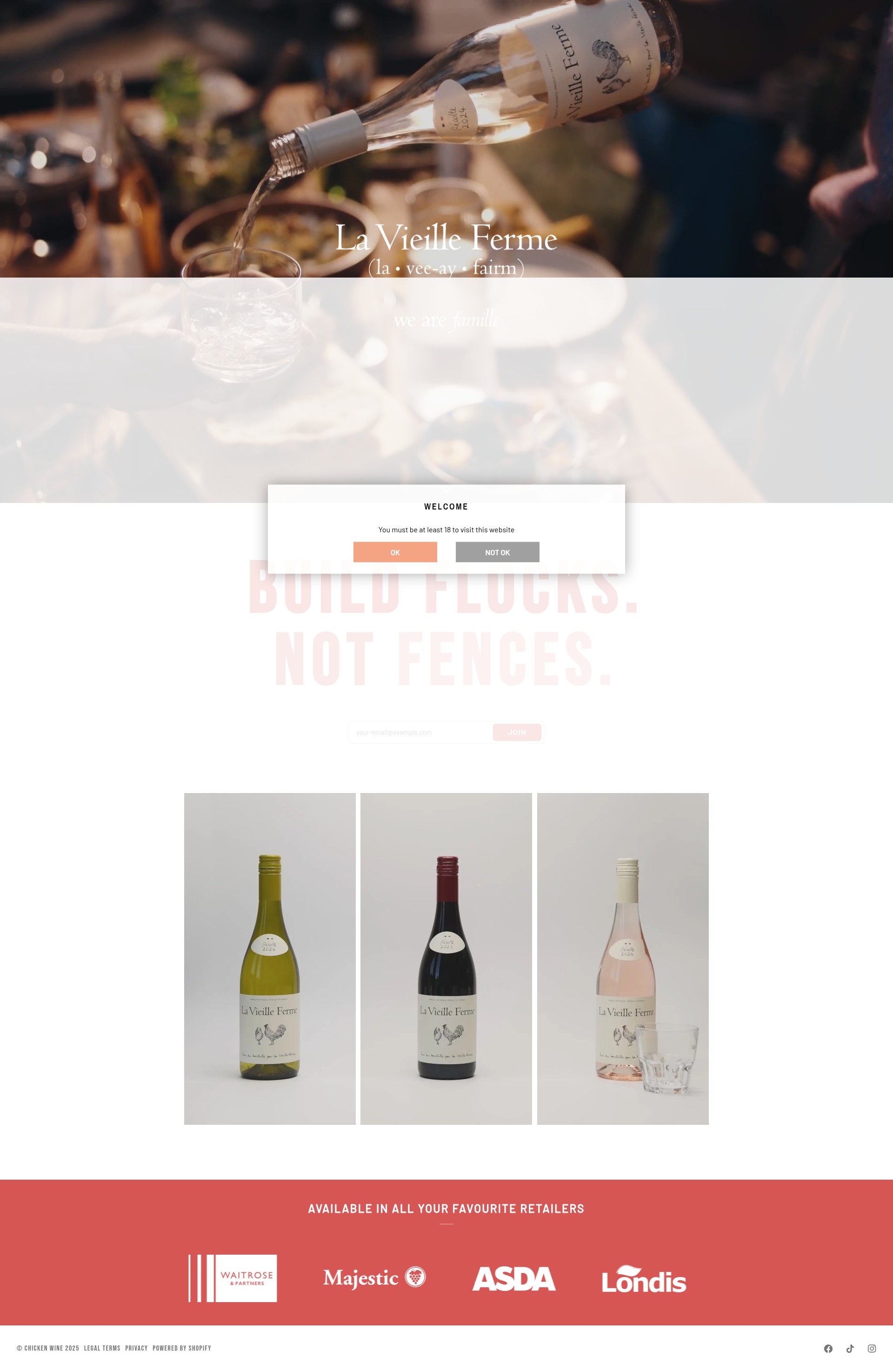 Screenshot of chickenwine.com