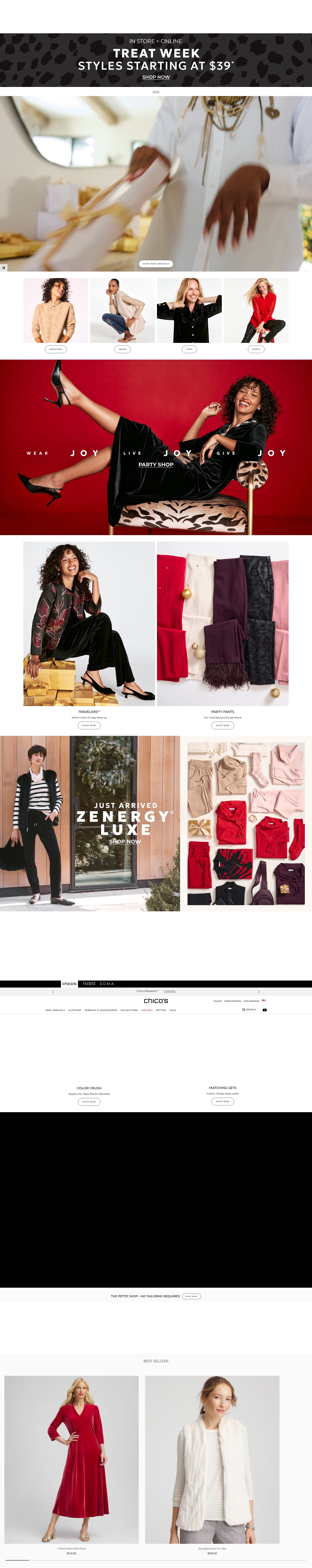Screenshot of chicos.com