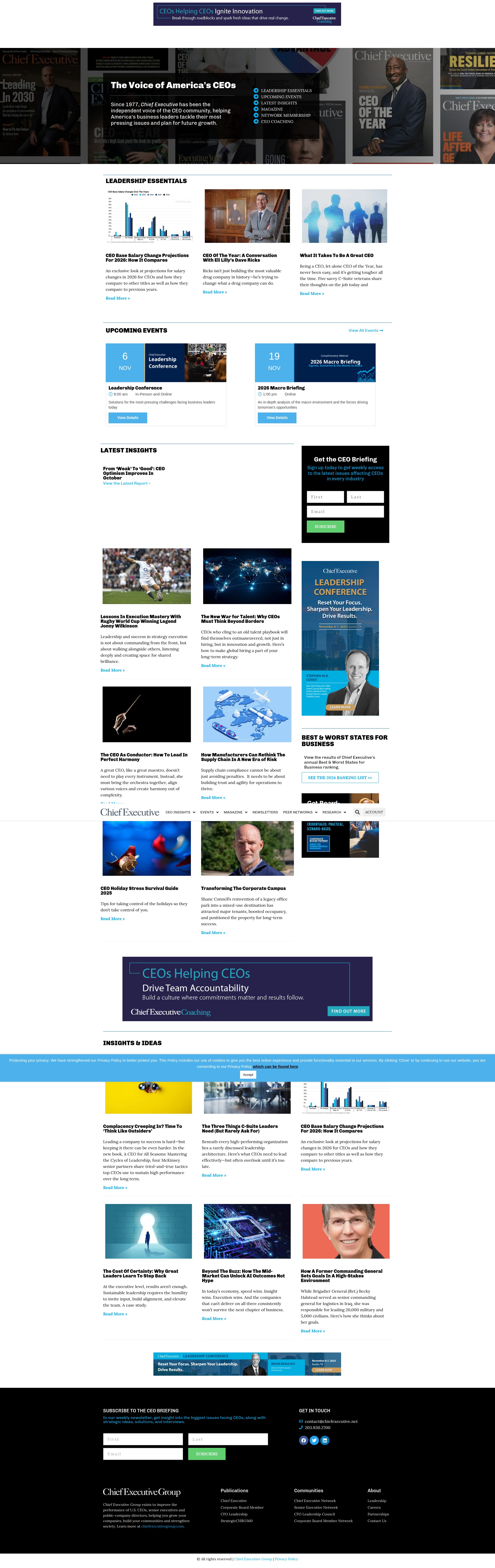 Screenshot of chiefexecutive.net