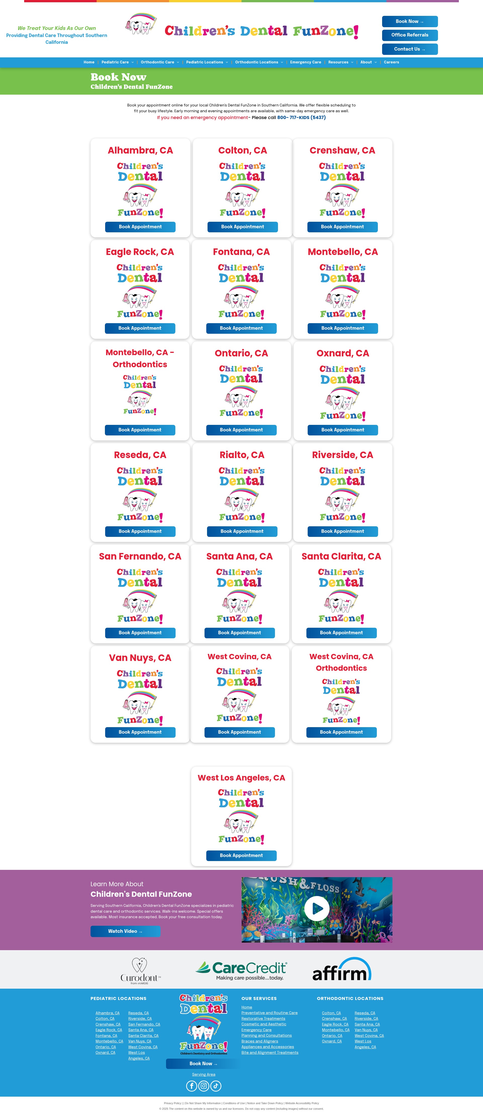 Screenshot of childrensdentalfunzone.com