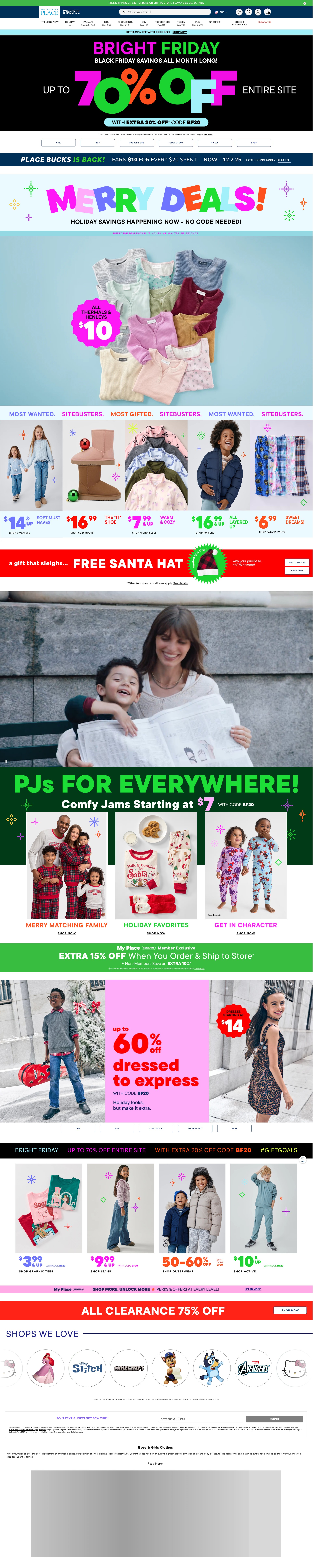 Screenshot of childrensplace.com