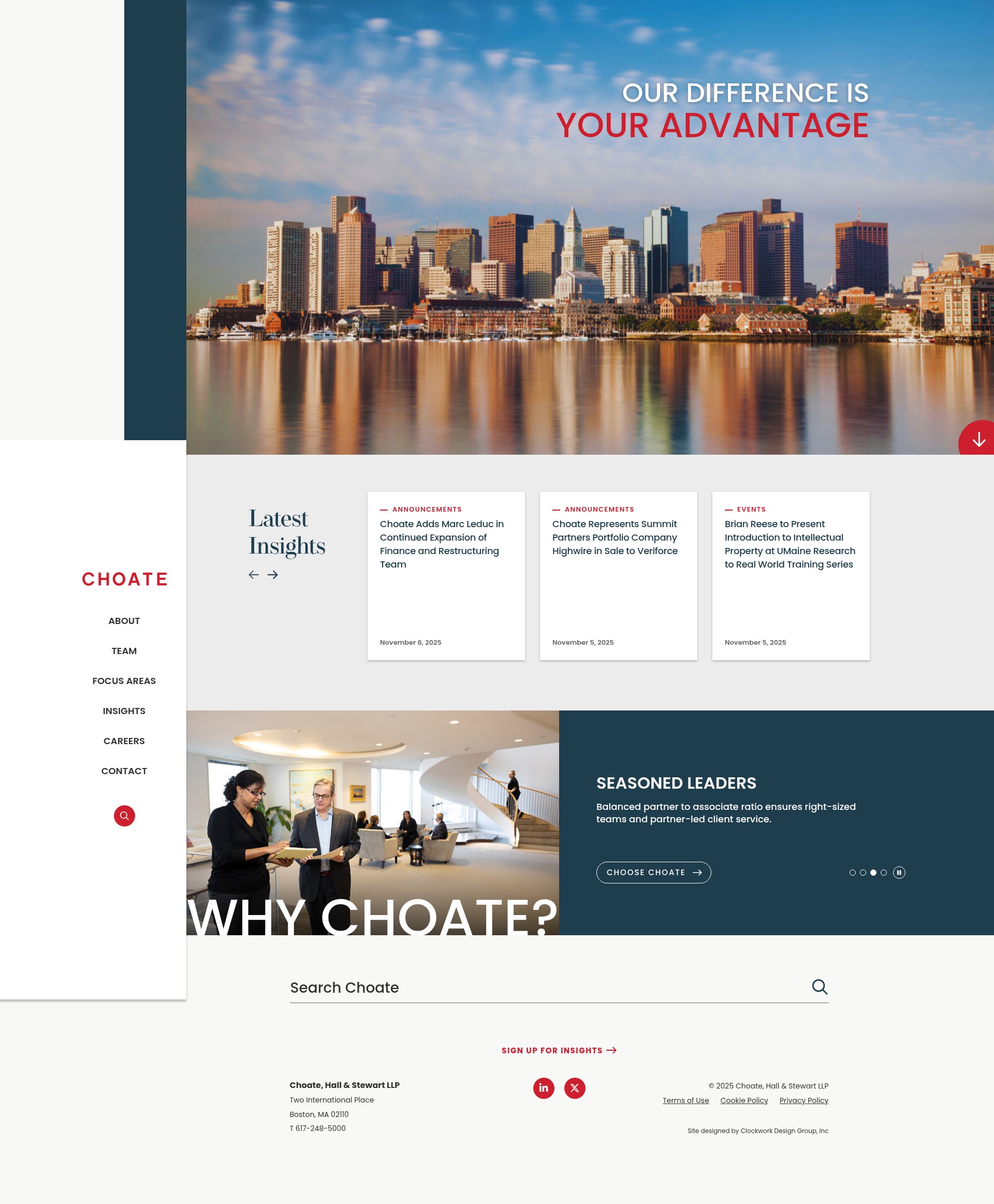 Screenshot of choate.com