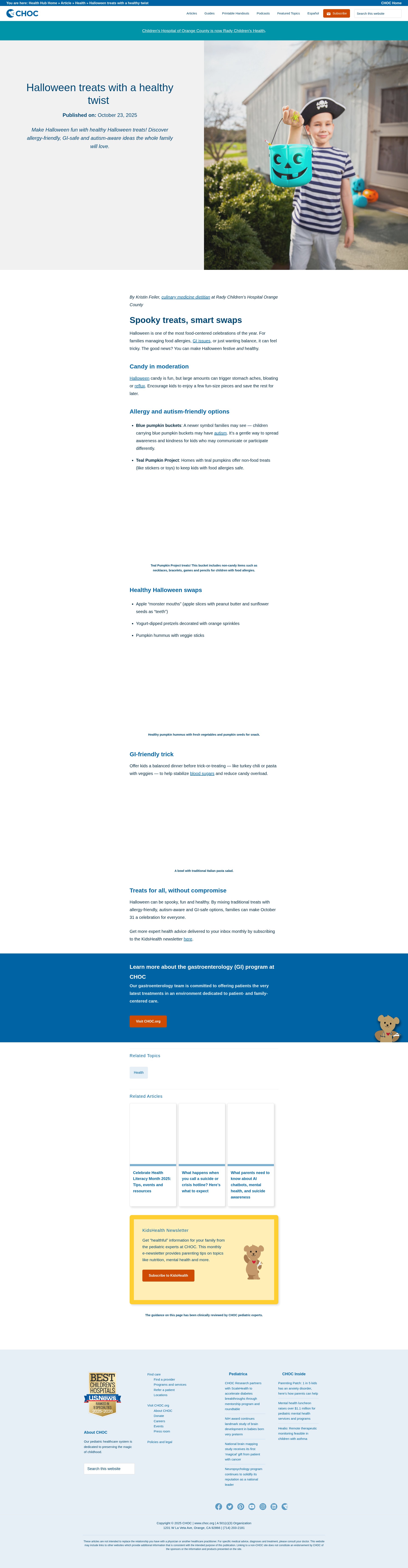 Screenshot of choc.org