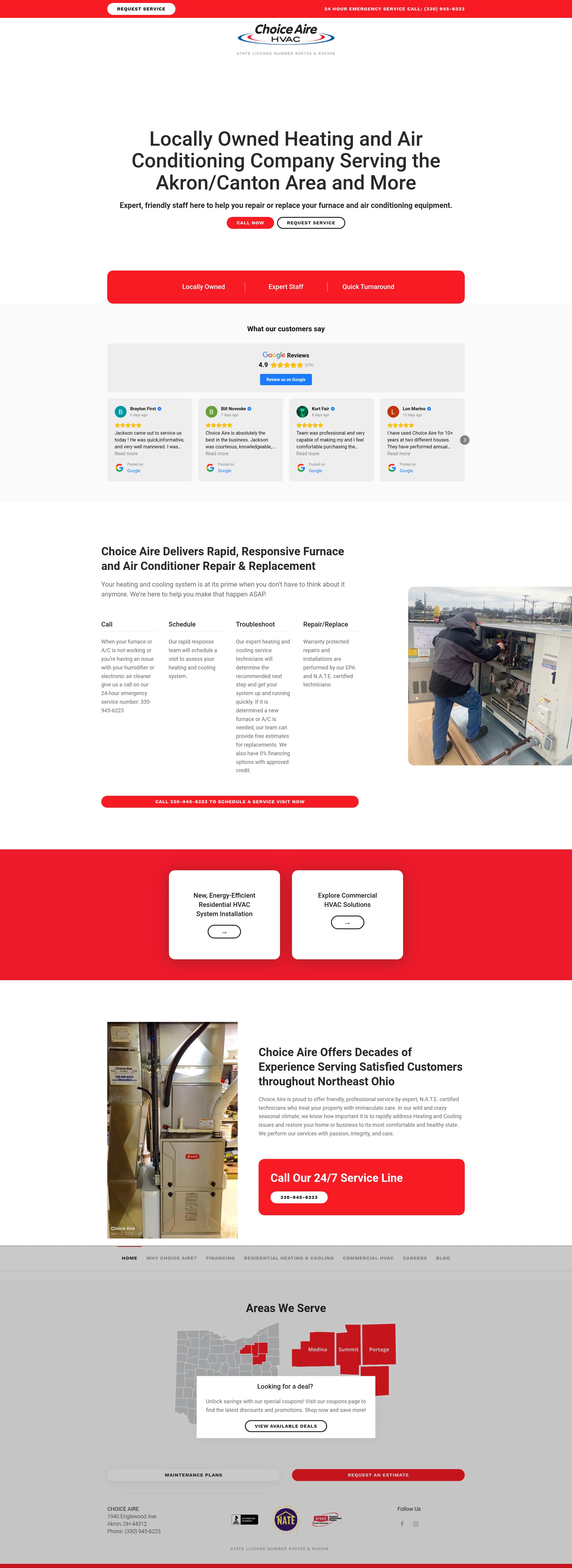 Screenshot of choiceaire.com