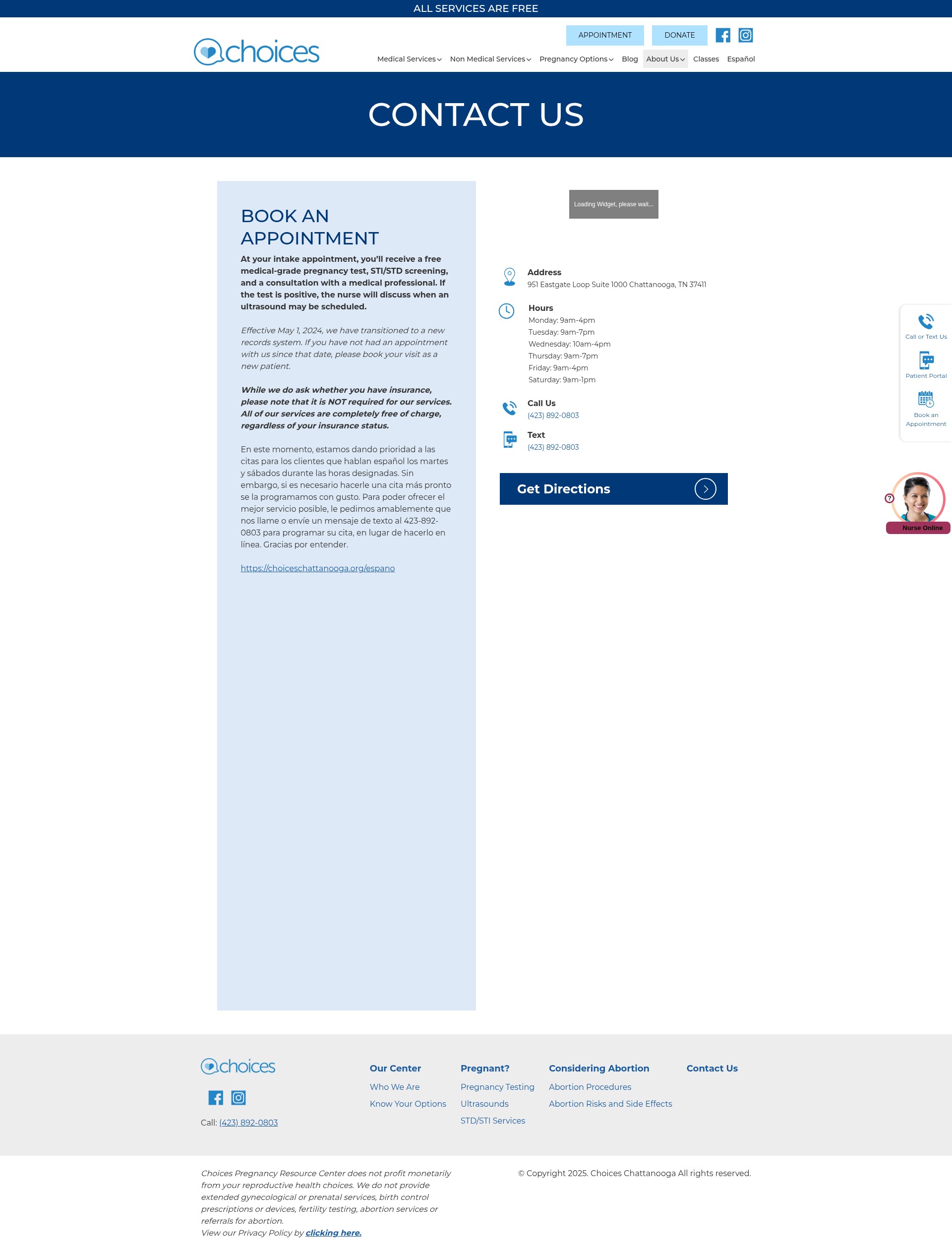 Screenshot of choiceschattanooga.org
