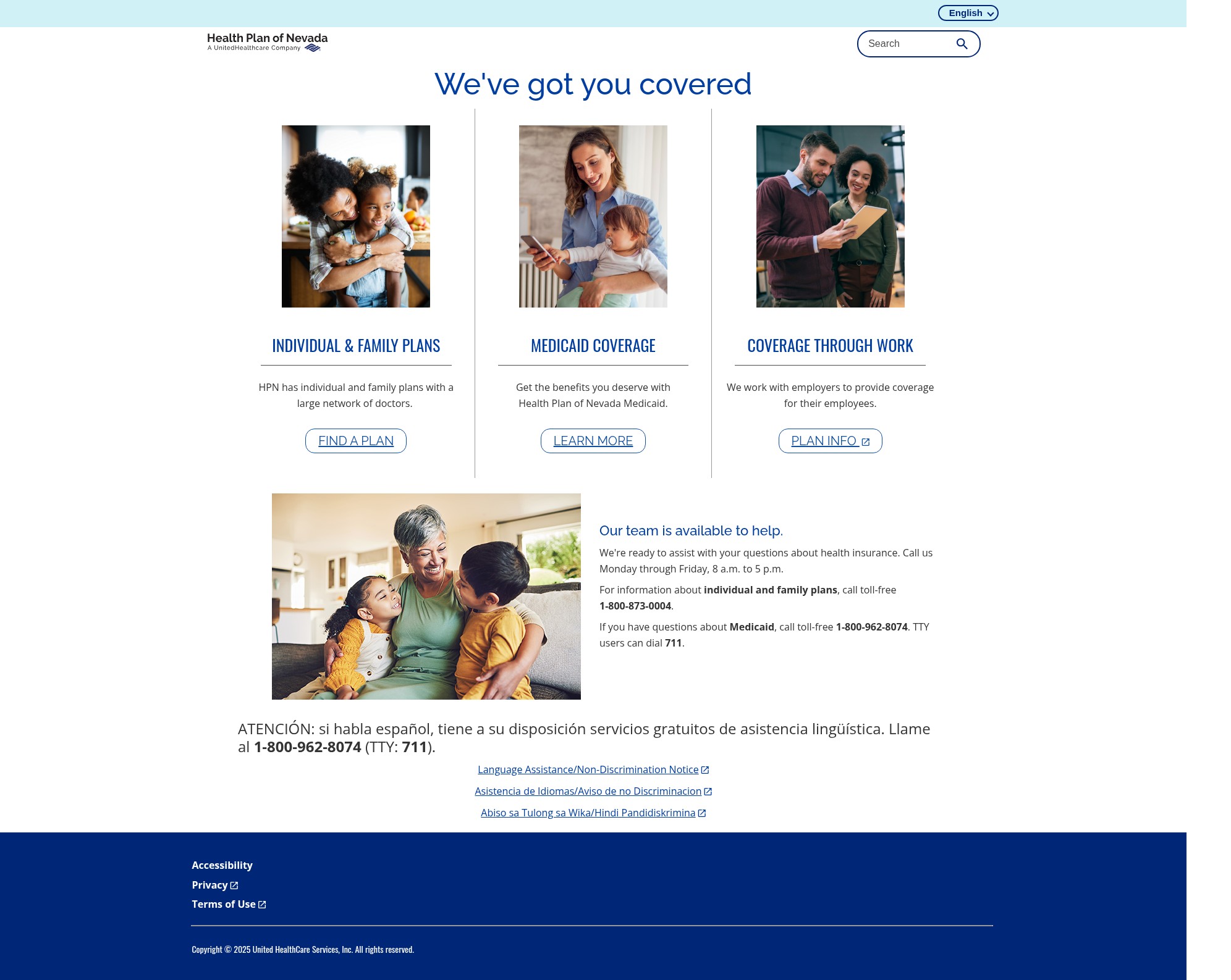 Screenshot of choosehpn.com