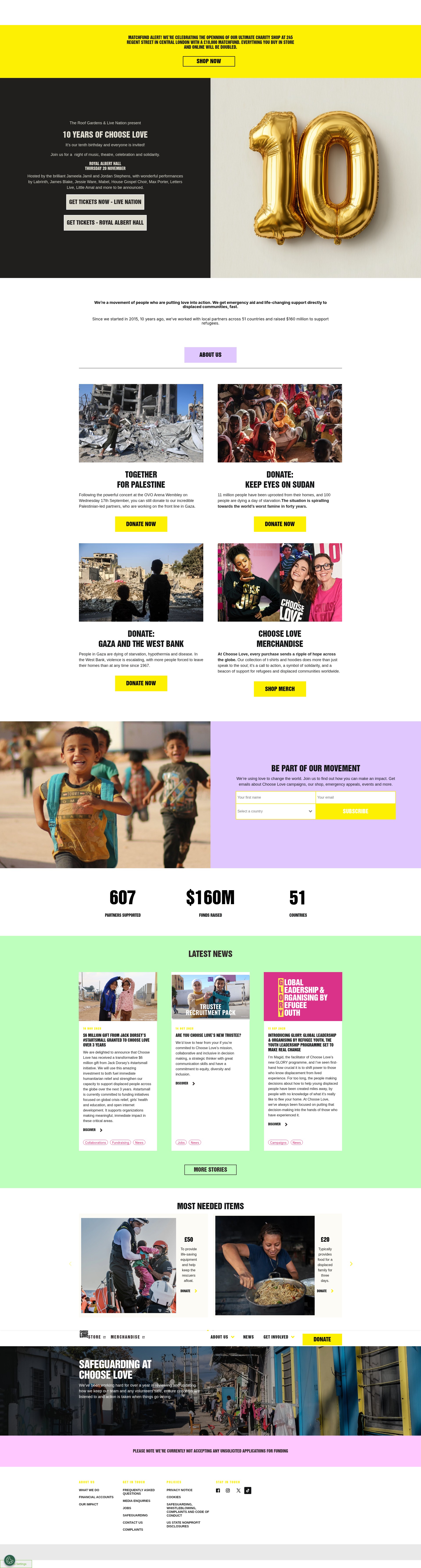 Screenshot of chooselove.org