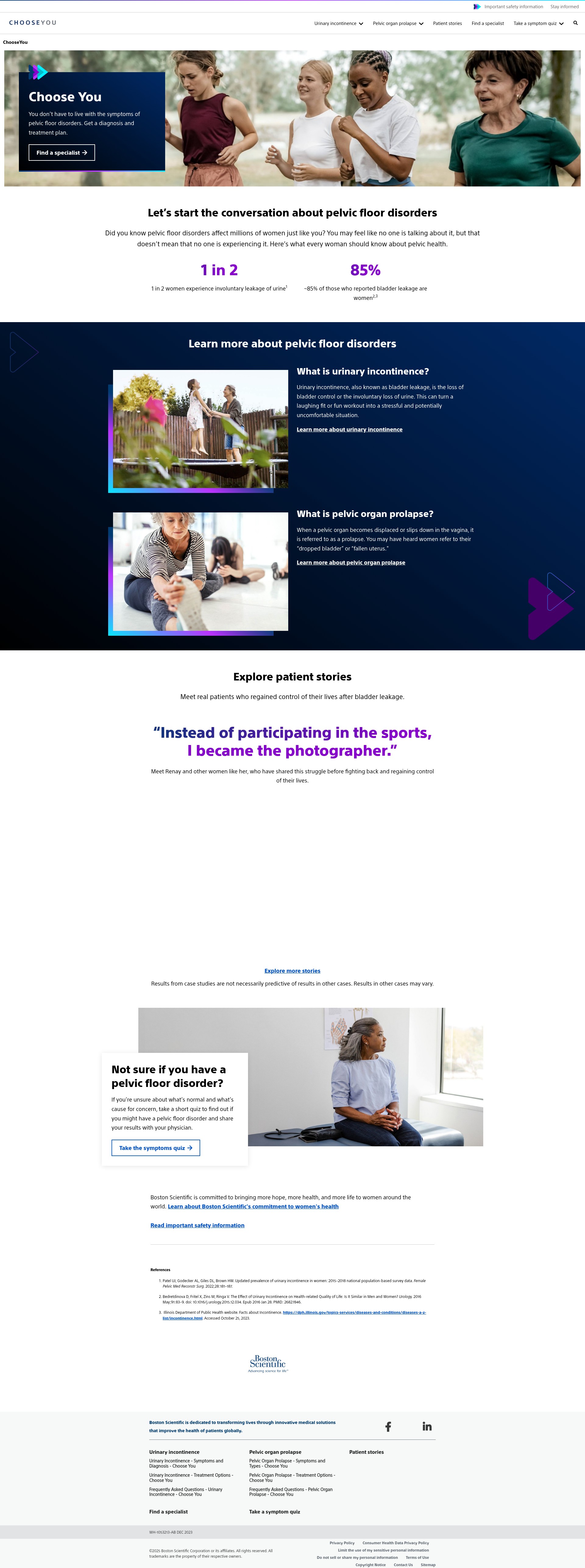 Screenshot of chooseyou.com