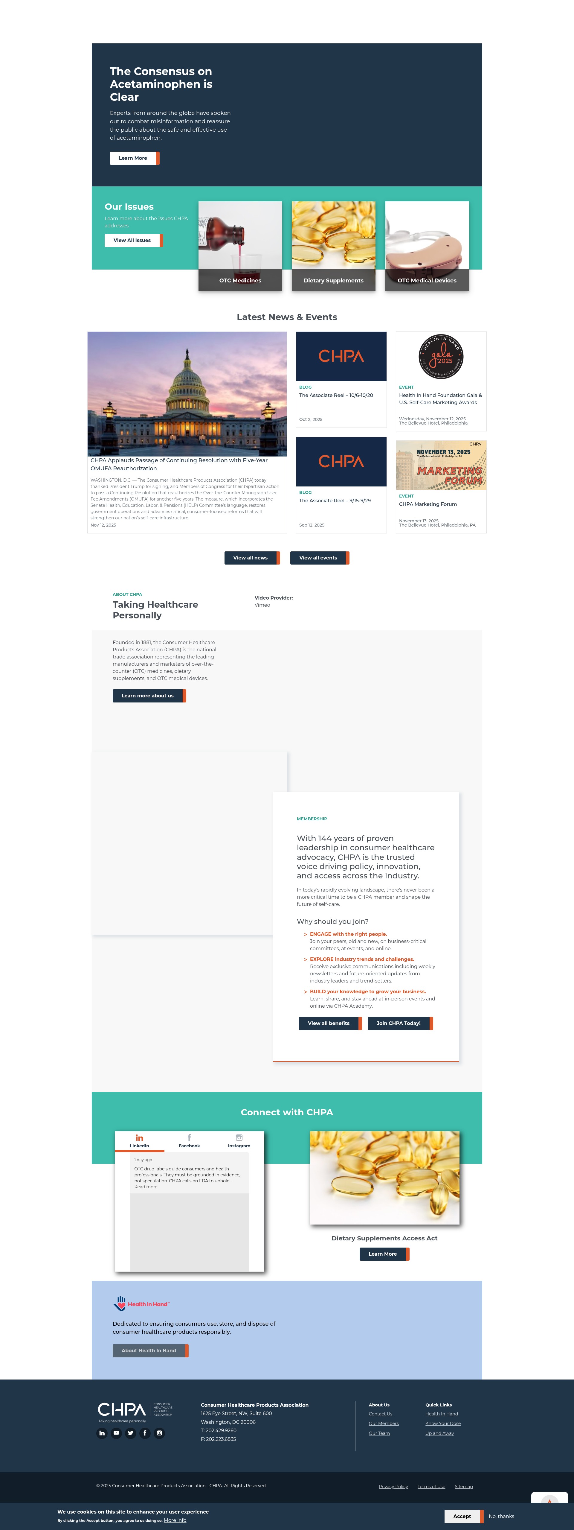 Screenshot of chpa.org