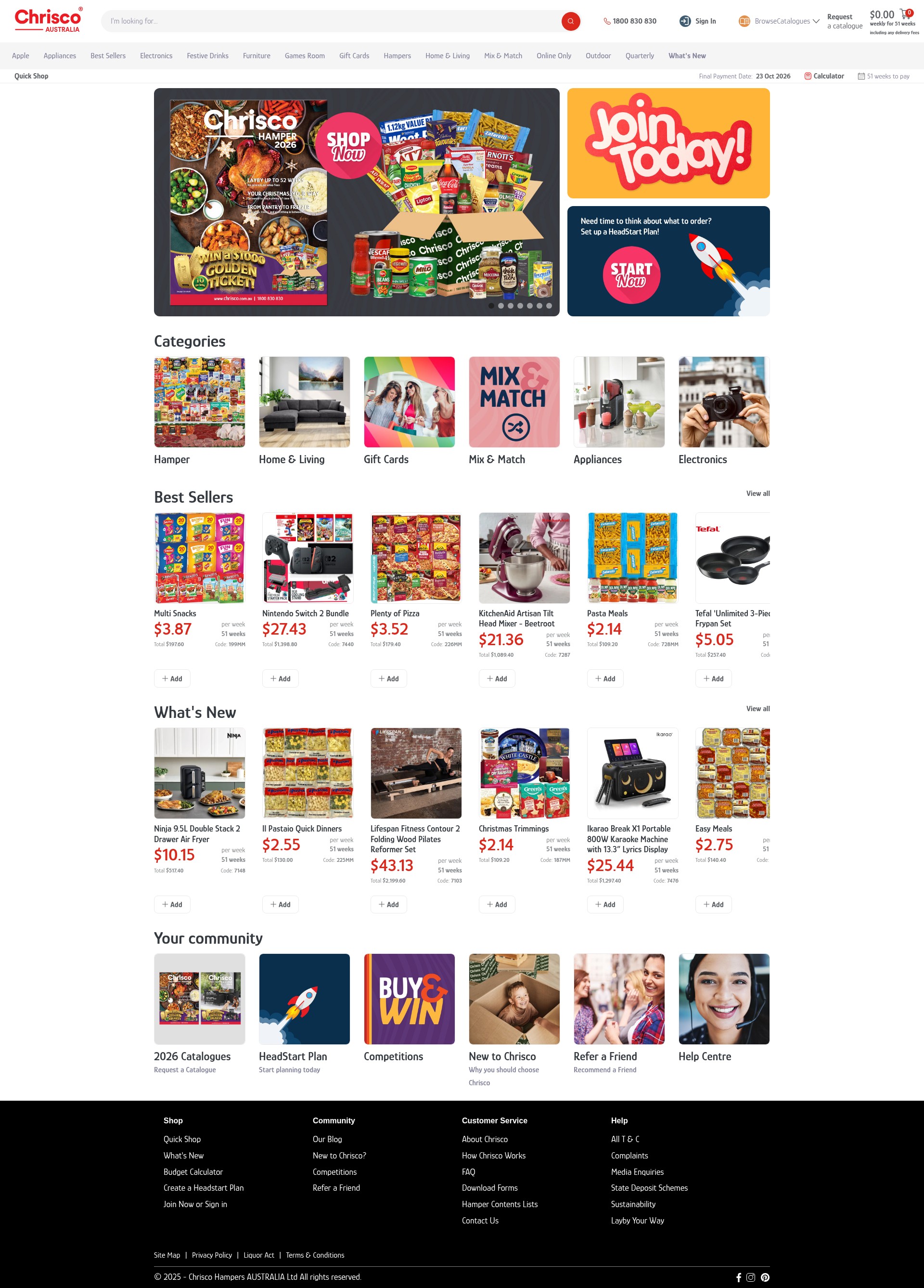 Screenshot of chrisco.com.au