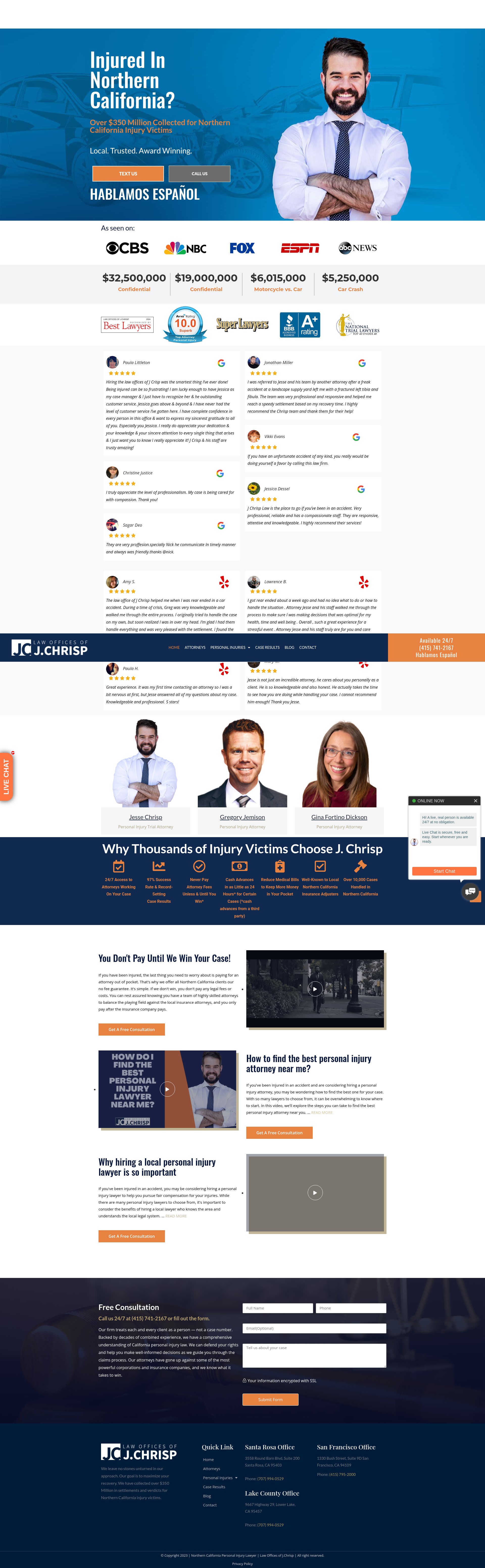 Screenshot of chrisplaw.com