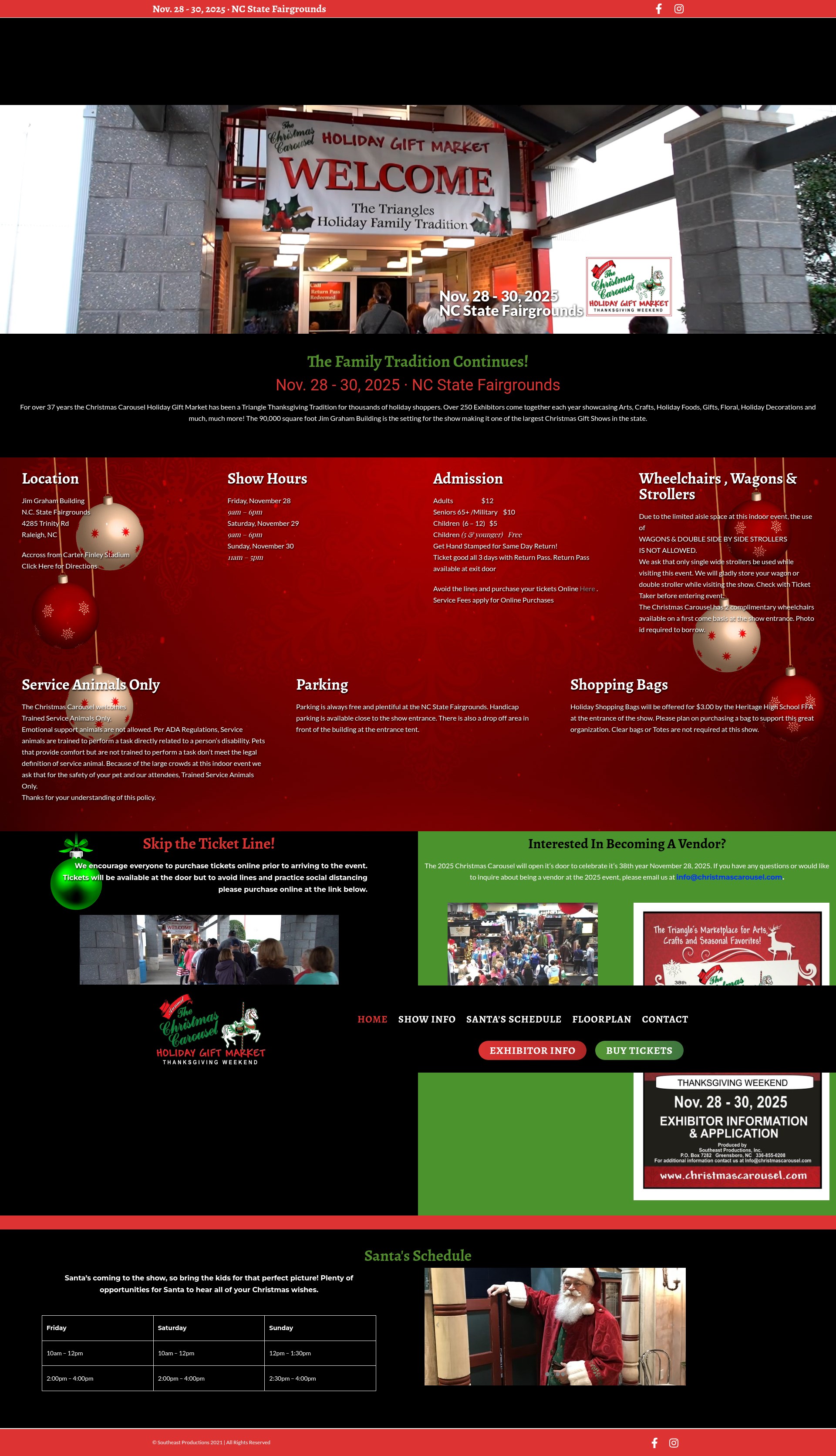 Screenshot of christmascarousel.com