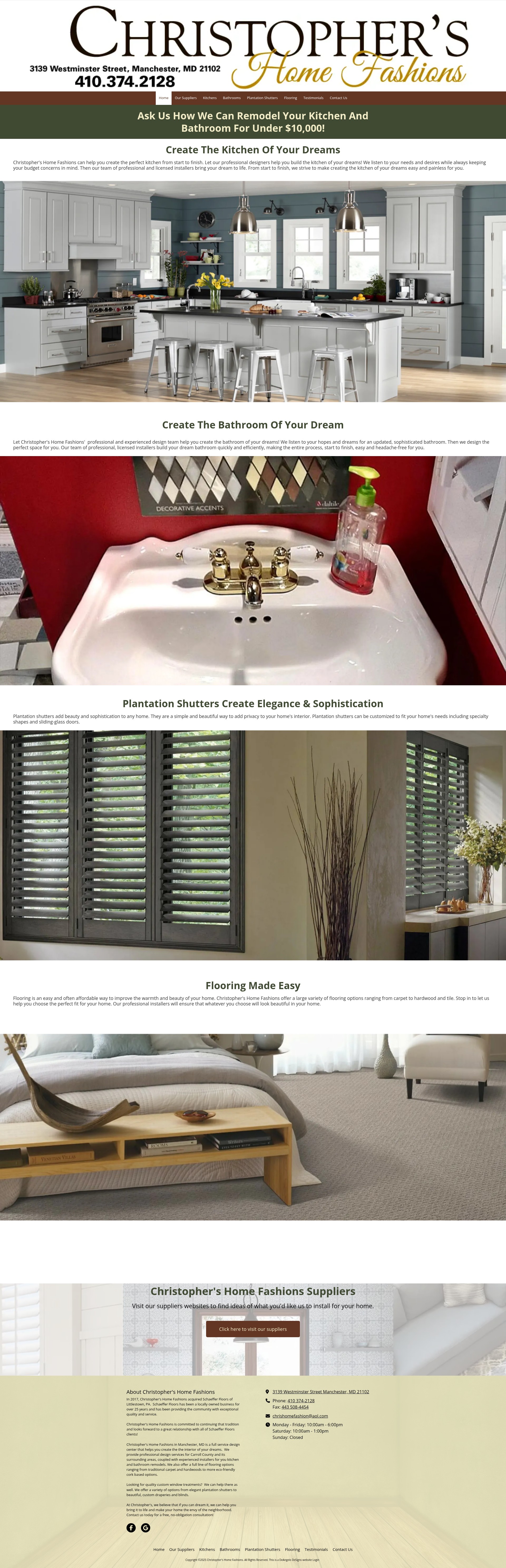 Screenshot of christophershomefashions.com