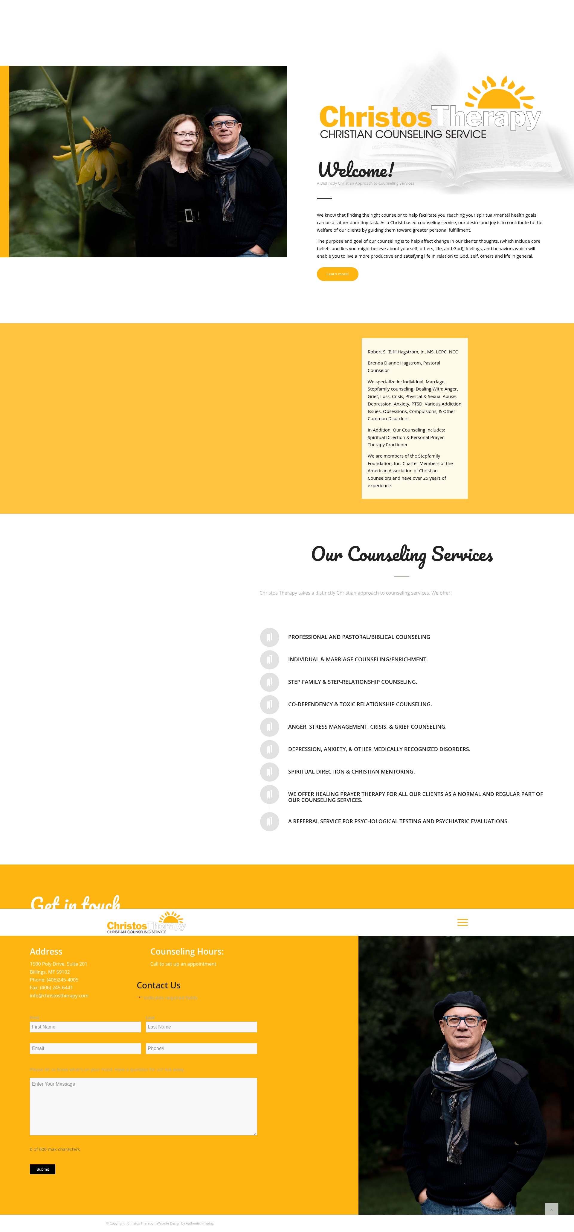 Screenshot of christostherapy.com